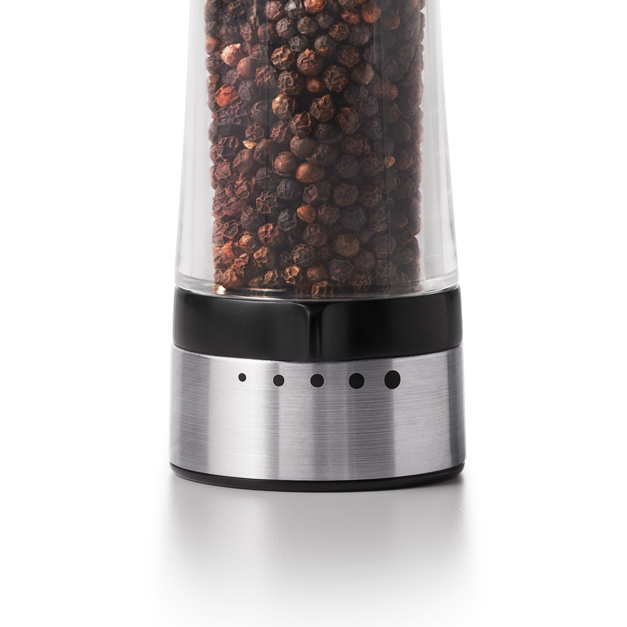 OXO Good Grips 2-in-1 Salt & Pepper Grinder & Shaker, Silver