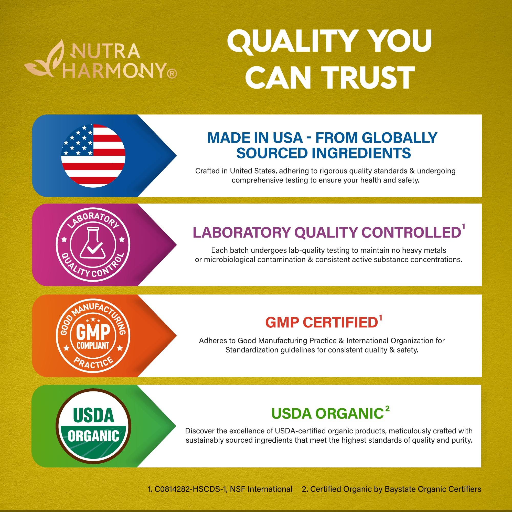 Ashwagandha Supplements 1800mg - USDA Organic Ashwagandha for Women & Men - Clinically Effective Strength for Stress Relief & Sleep - Powder & Root Extract 2.5% Withanolides - Made in USA 100 Capsules