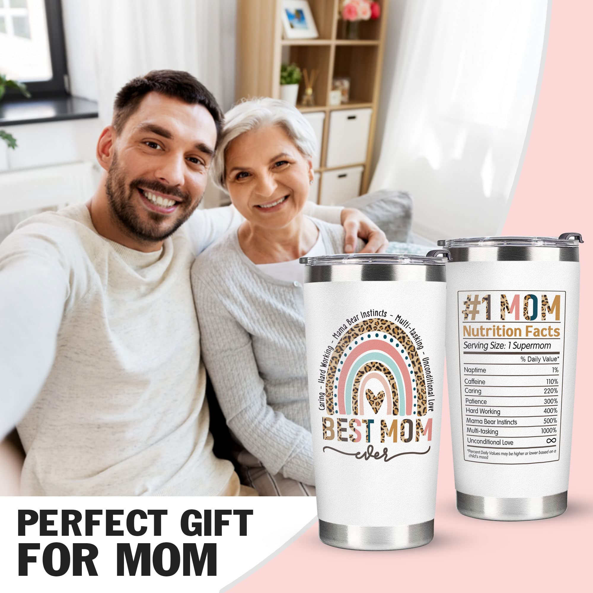 Mothers Day Gifts for Mom from Daughter, Son - Mom Gifts from Daughters, Sons - Great Mother Gifts - Birthday Gifts for Mom, Mom Birthday Gifts - Presents for Mom, Gifts for Mothers Tumbler 20 Oz