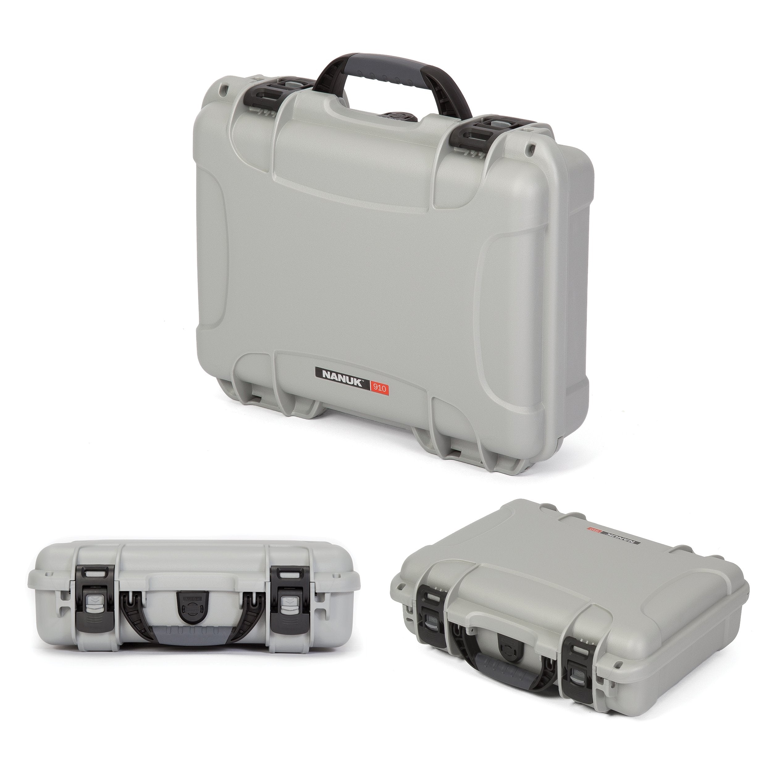 Nanuk 910 Waterproof Hard Case with Foam Insert for DJI Mini SE Fly More Kit - Silver (910-MAVMSE5)