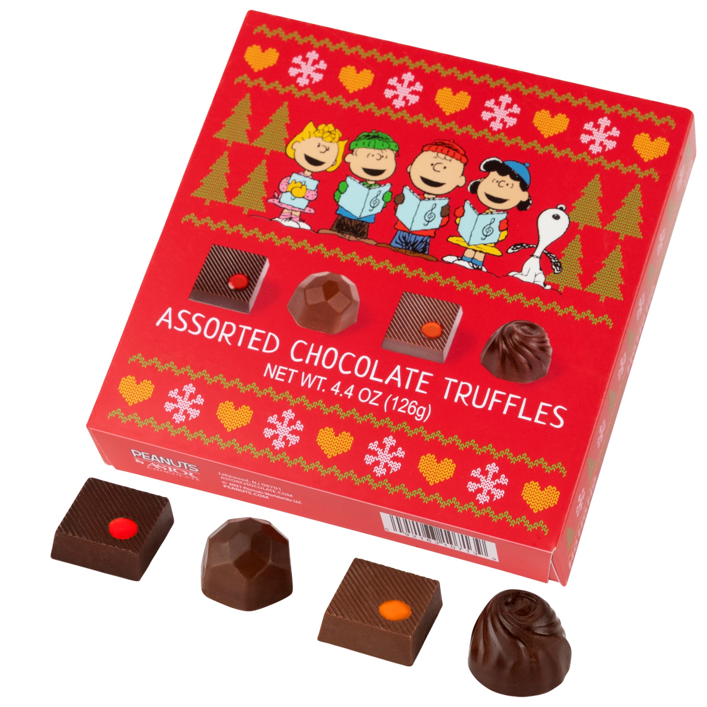 Peanuts Chocolate Truffles Gift Box, Snoopy Gourmet Food Gifts, Charlie Brown Present for Christmas Women Men Grandma Mom Teens, Prime Holiday Guide, Kosher Belgian Candy, Holiday Party