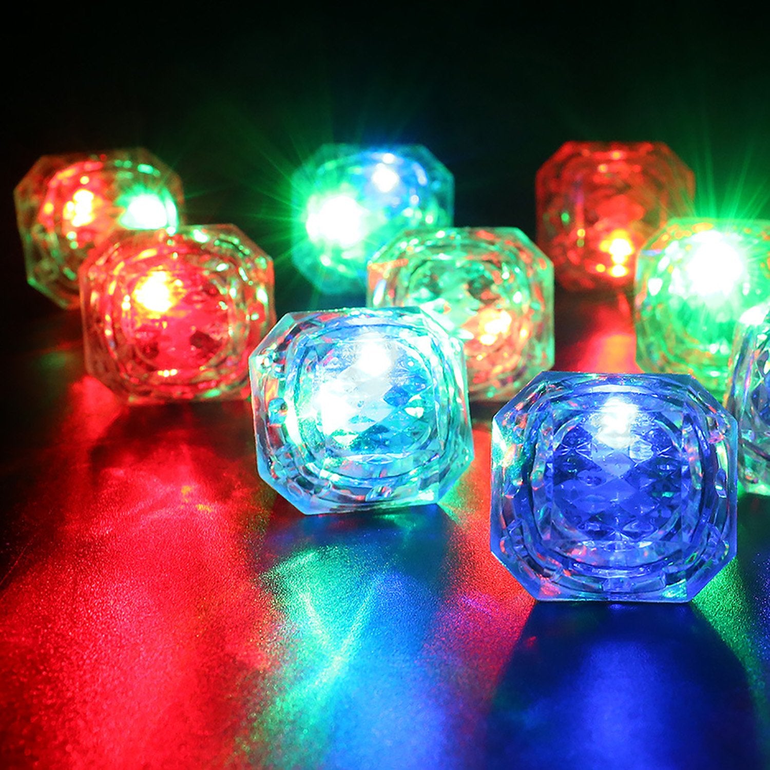 Konsait Flashing Led Light up Rings Bachelorette Party Favors Toys Grow in The Dark Party Suppiles Diamond Bling Rings for Birthday Weddings Bridal Shower Decorations (13pcs)