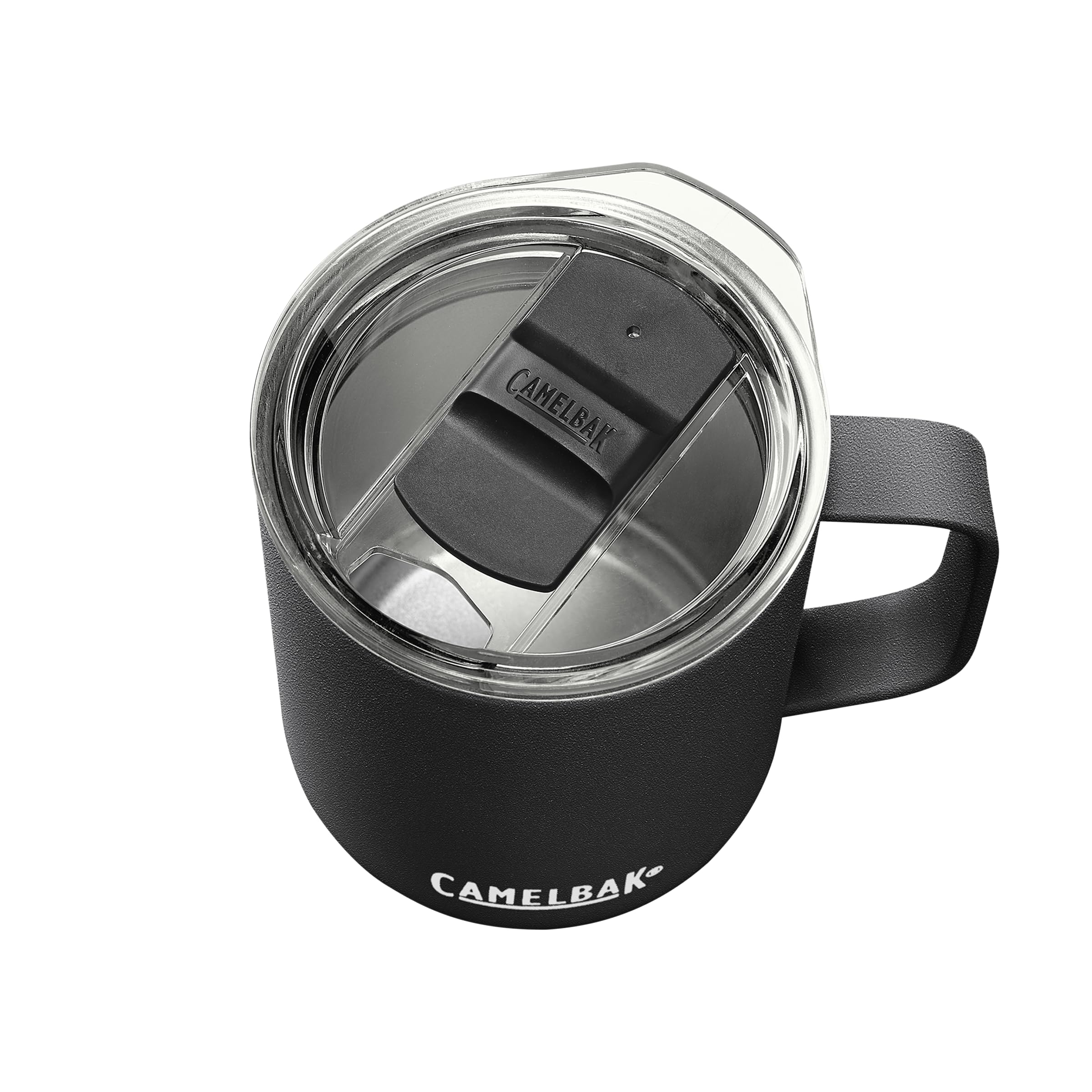 CamelBak Horizon 12oz Camp Mug - Insulated Stainless Steel - Tri-Mode Lid - Black