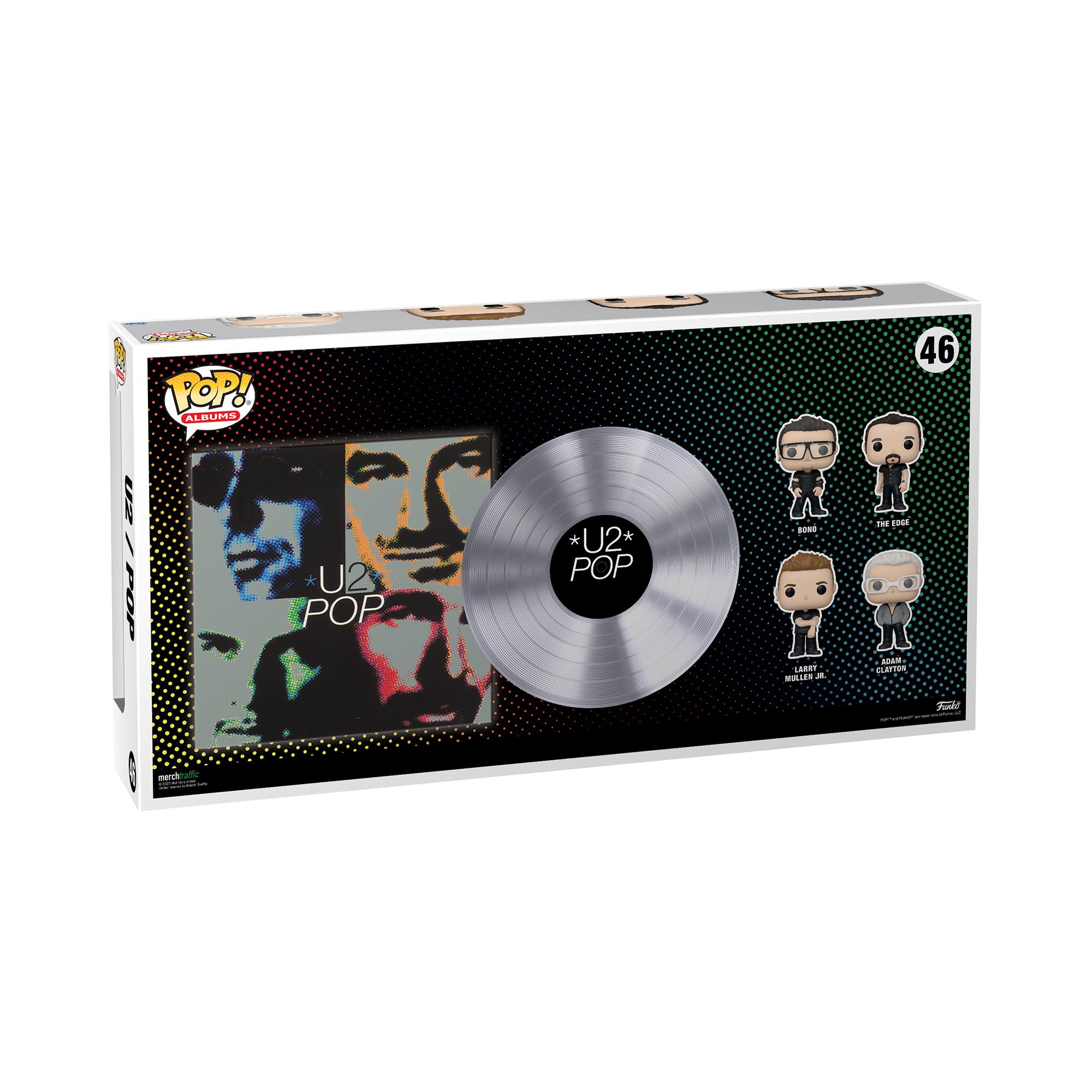 Funko Pop! Albums Deluxe: U2 - Pop, Bono, The Edge, Larry Mullen Jr, Adam Clayton