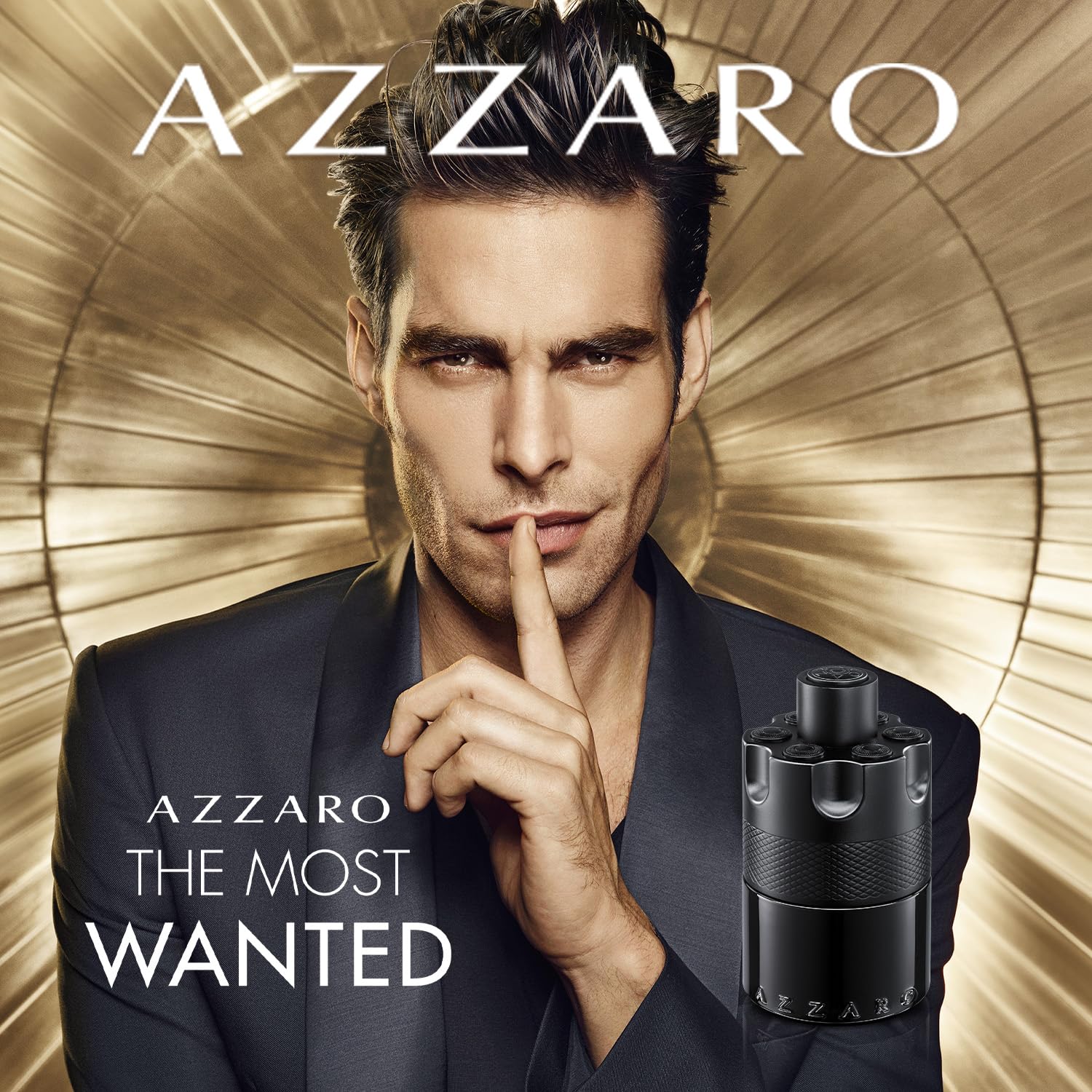 Azzaro The Most Wanted Eau de Parfum Intense - Woody & Seductive Mens Cologne - Fougère, Ambery & Spicy Fragrance for Date Night - Lasting Wear - Luxury Perfumes for Men - Full Size, 3.3 Fl. Oz