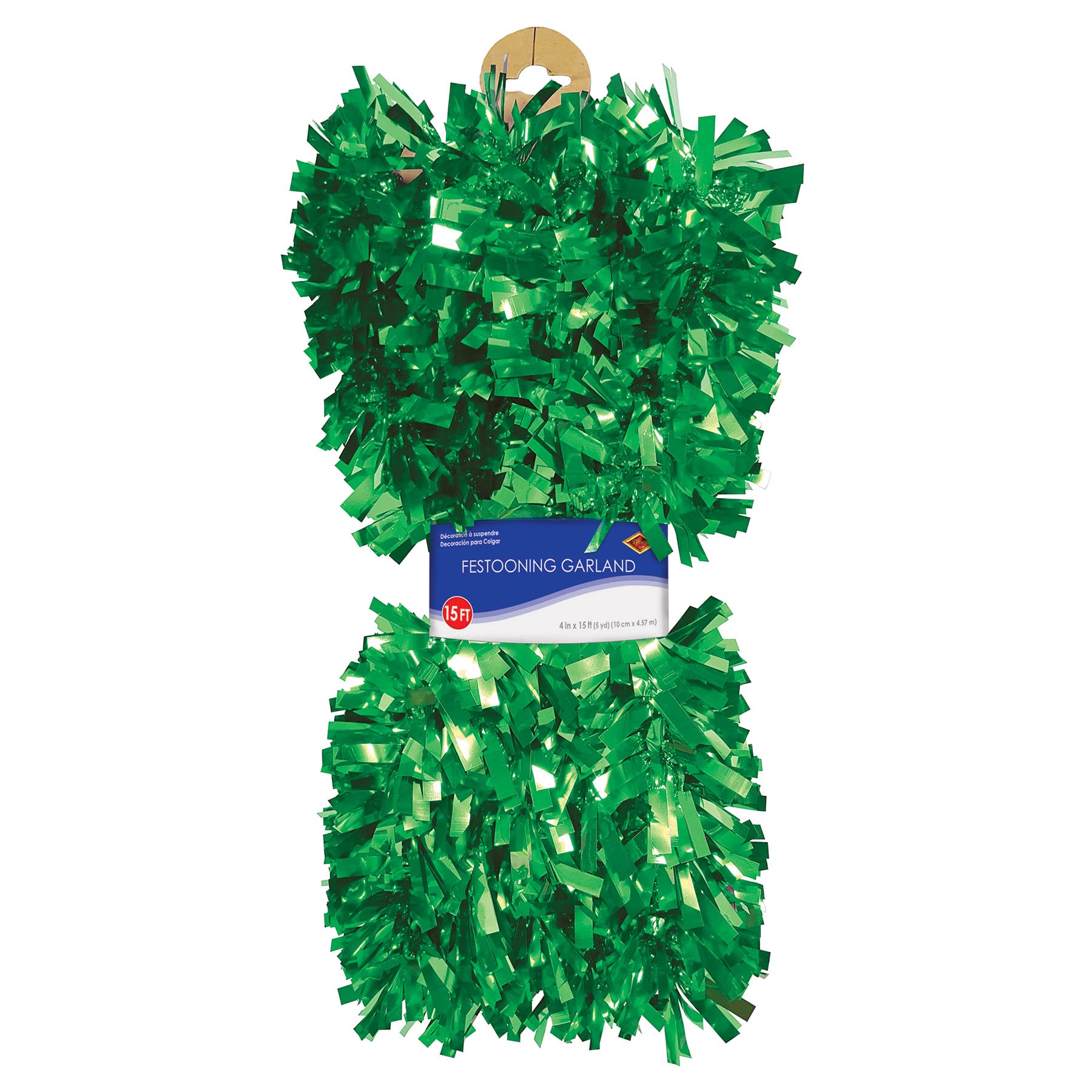 6-Ply FR Metallic Green Festooning Garland