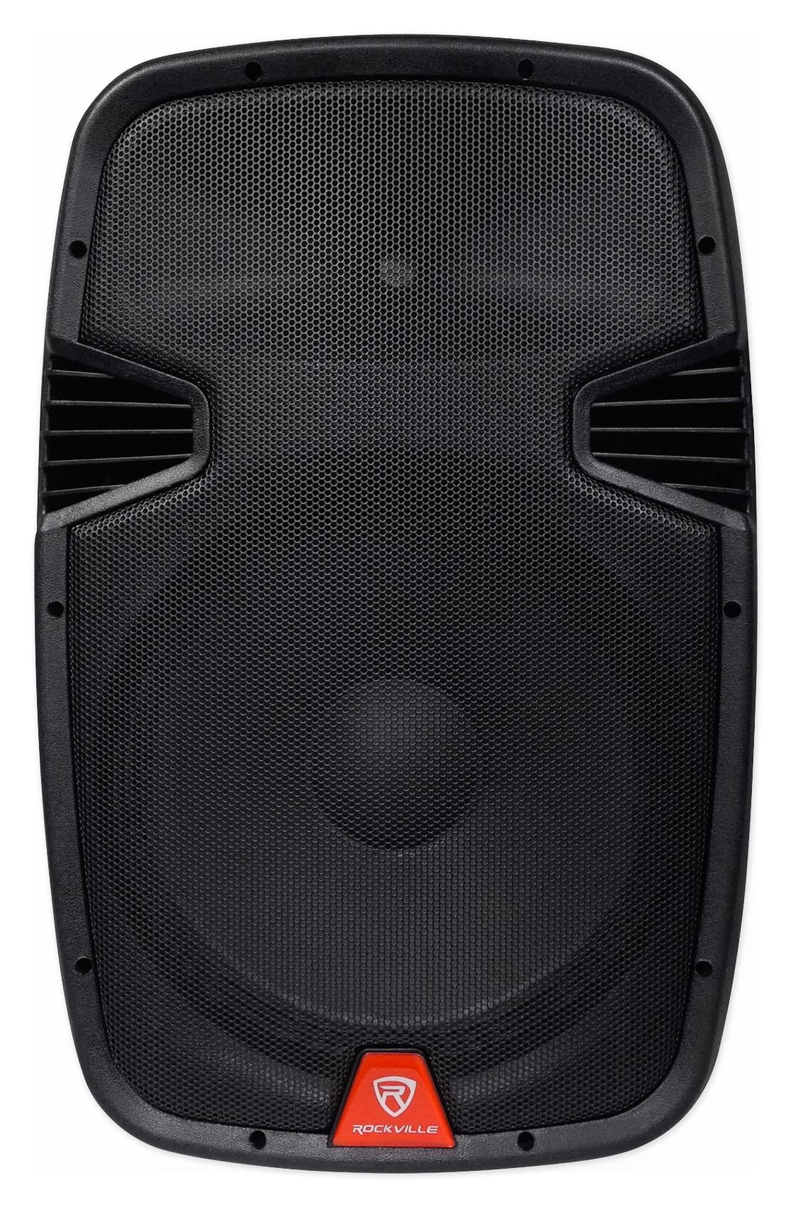 Rockville RAM15BT 15" Rechargable Powered 800W PA Speaker+2 Mics+Bluetooth+Stand