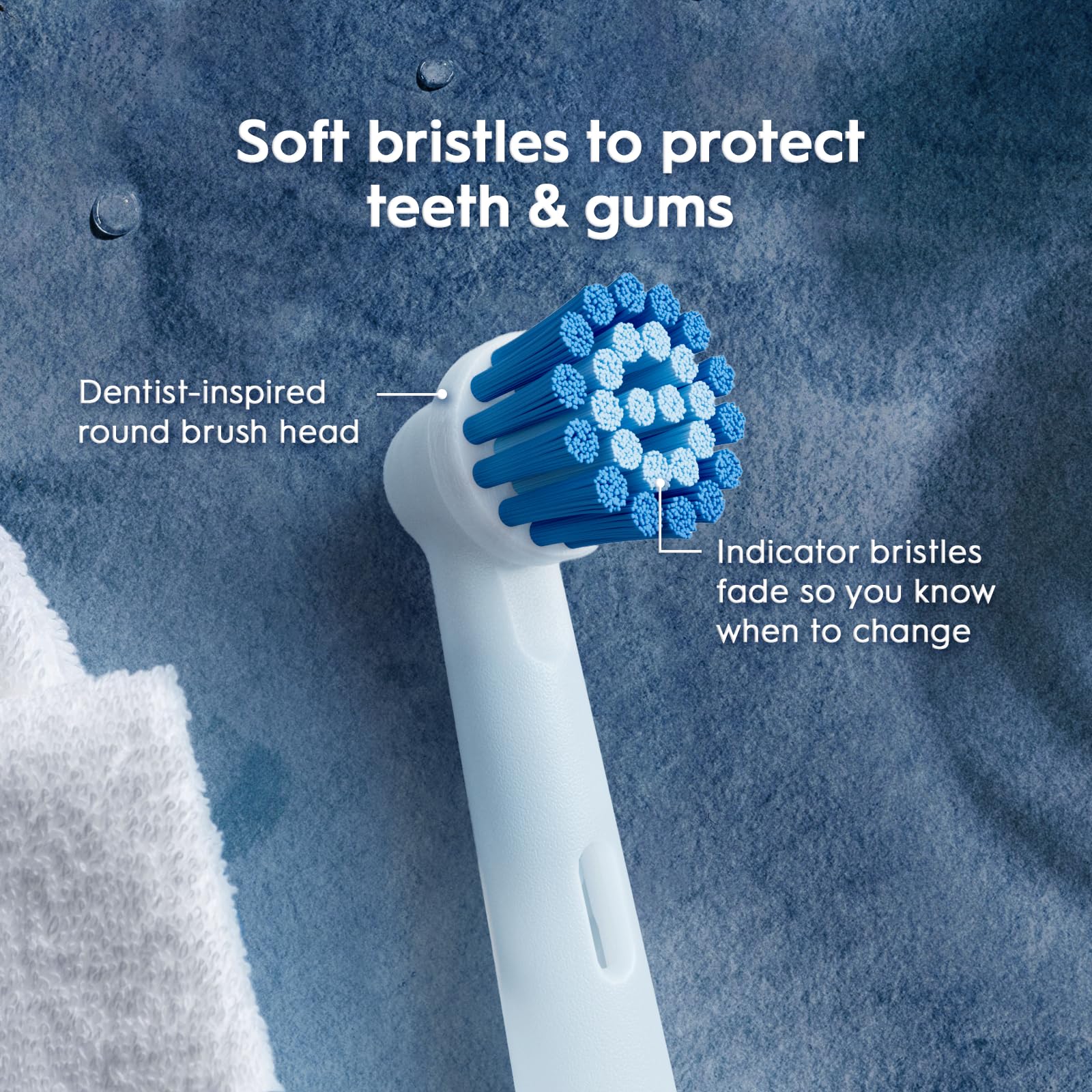 Oral-B Sensitive Gum Care Electric Toothbrush Replacement Brush Heads Refill, 3 Count (Pack of 1)