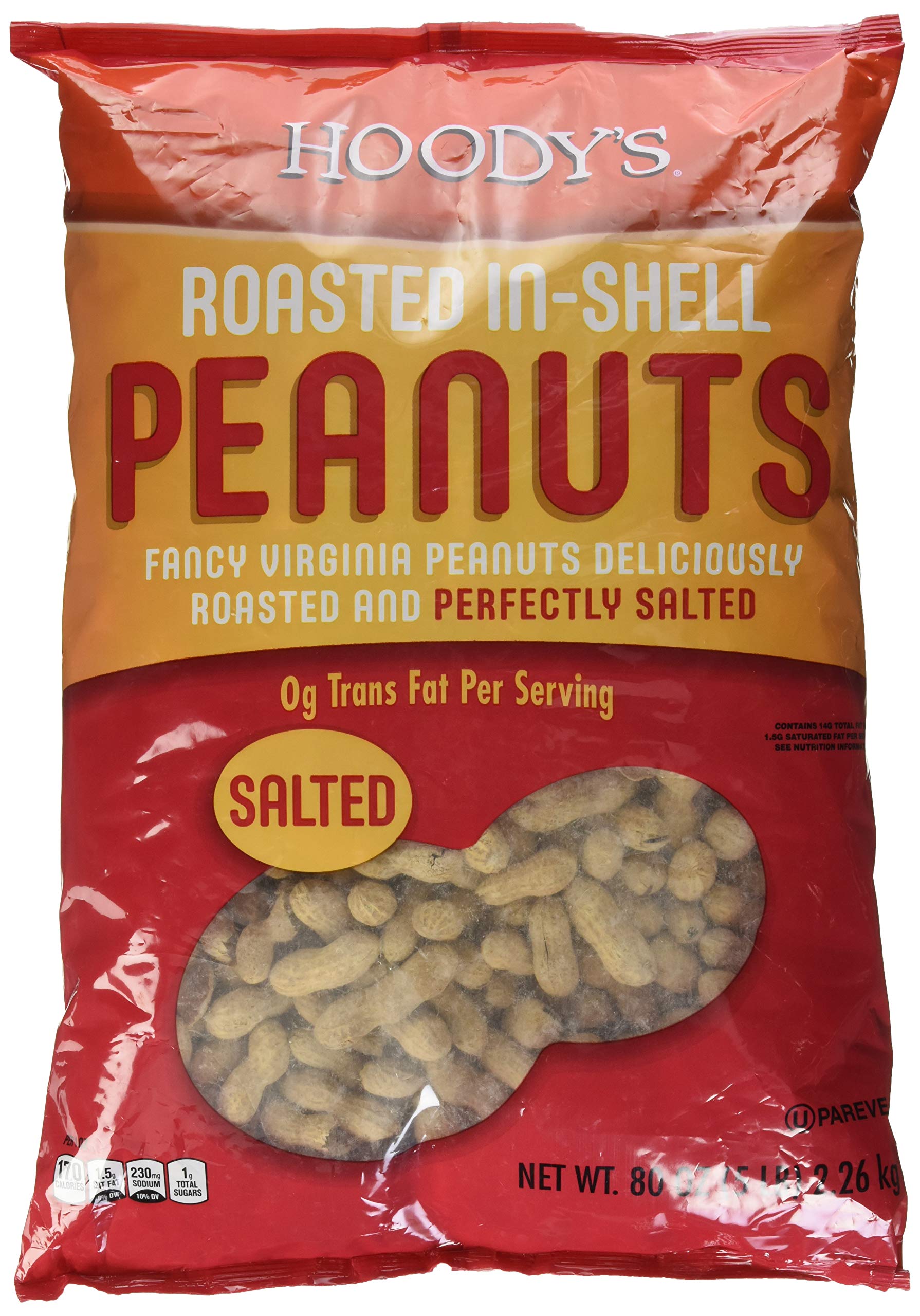 Hoody's In-Shell Classic Roast Peanuts Salted 5 Pounds