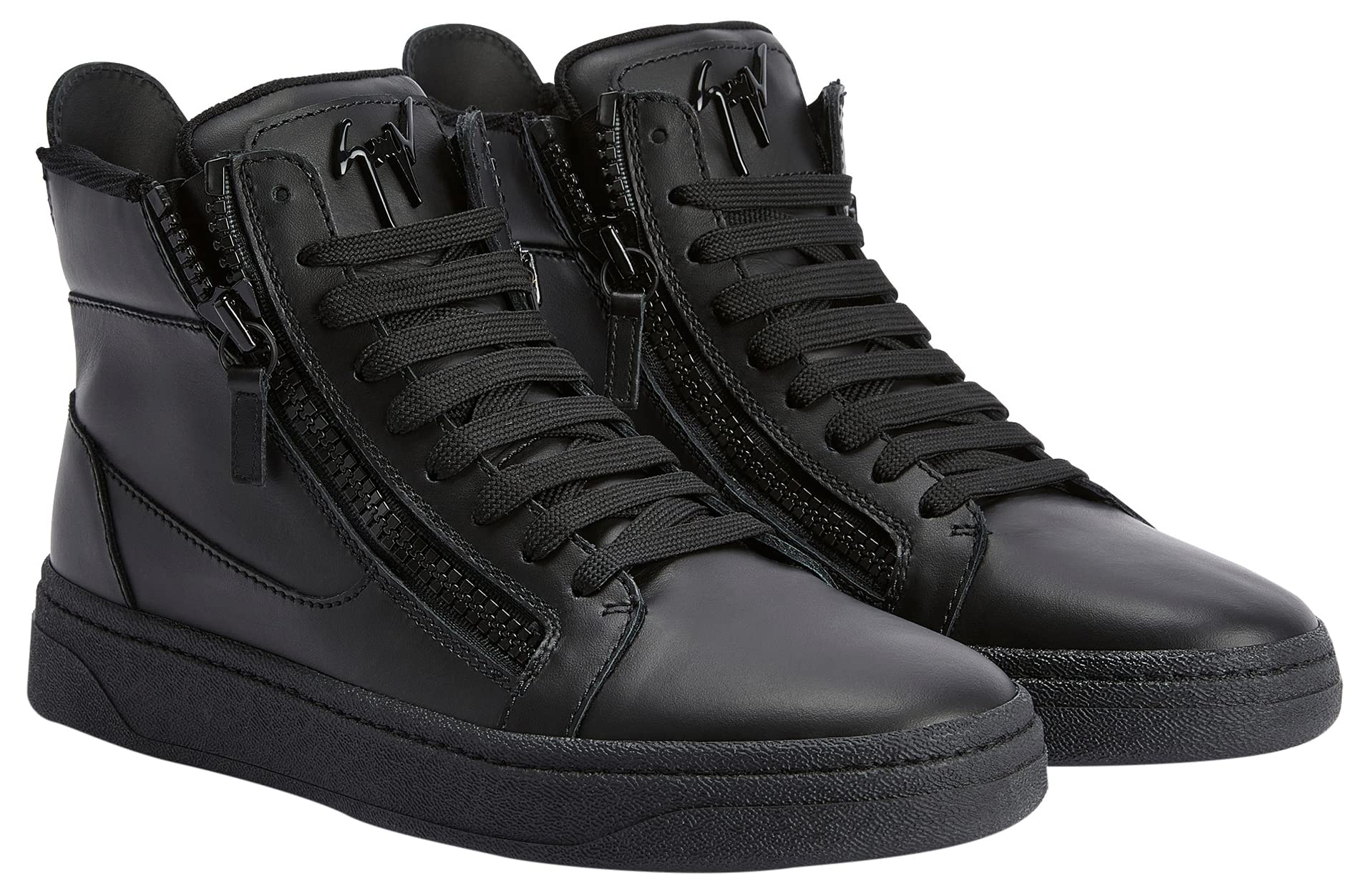 Giuseppe Zanotti, Gz94 Low-Top Sneakers Leather, 11, Black