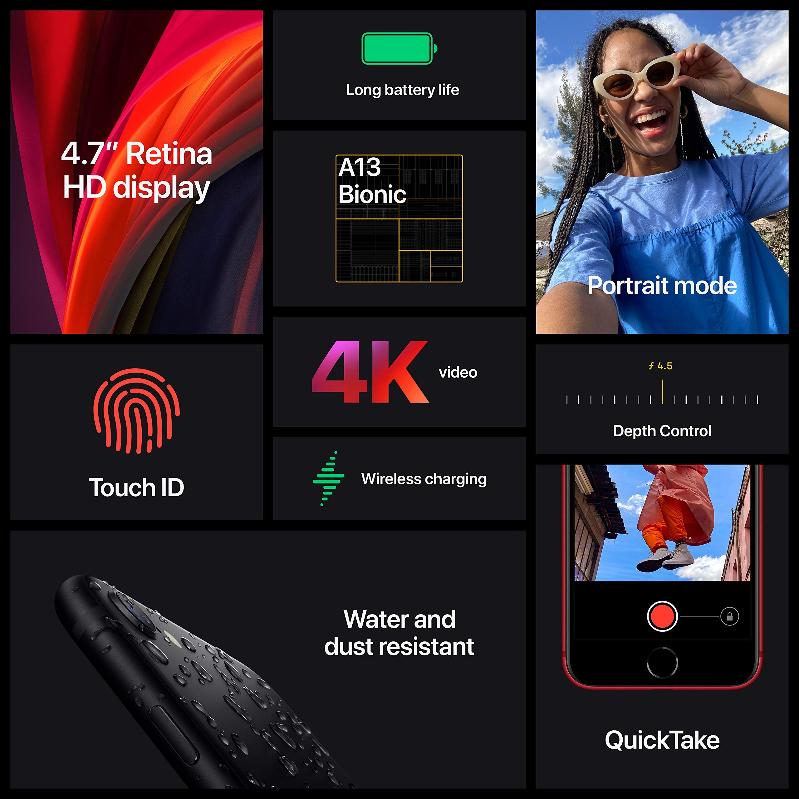 Apple iPhone SE (128GB, White) [Locked] + Carrier Subscription