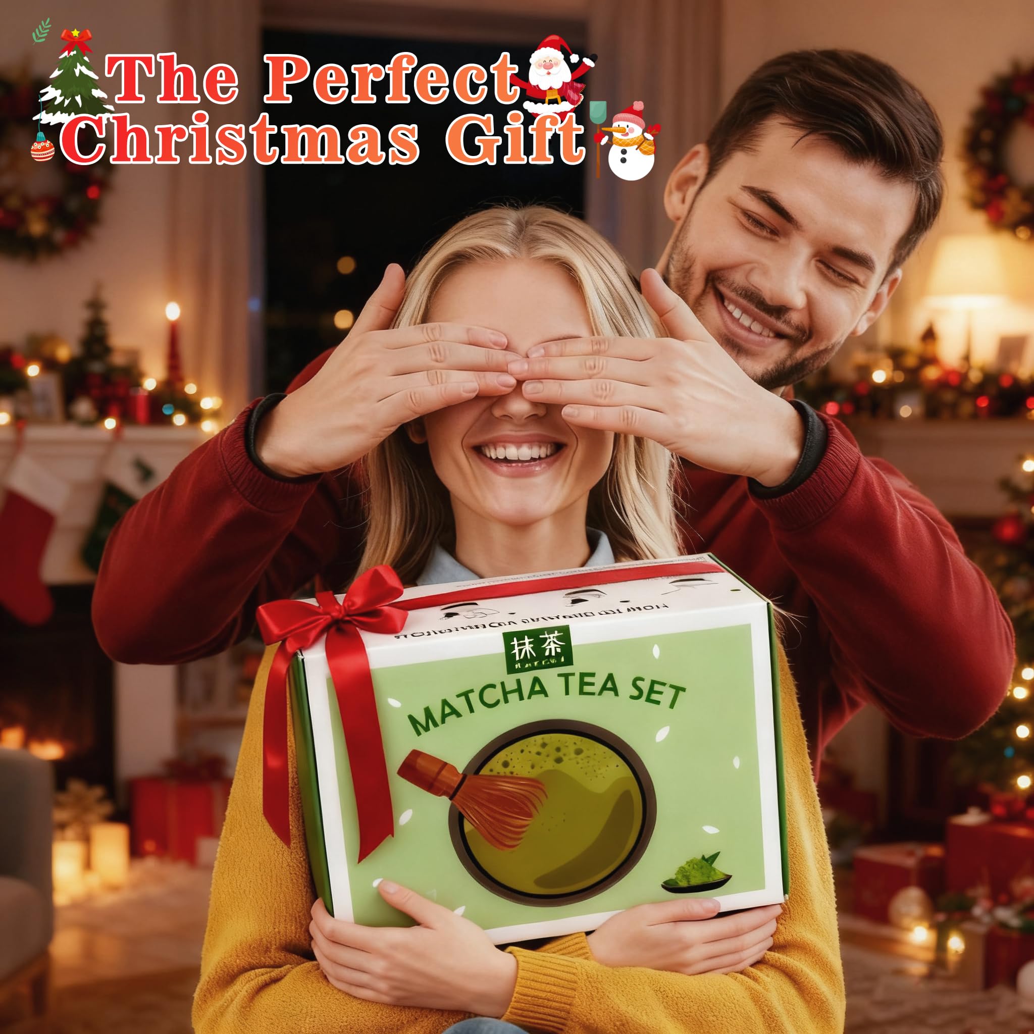 Matcha Whisk Set, 6 Pcs Matcha Set Includes Matcha Bowl with Spout, Matcha Whisk (Chasen), Matcha Whisk Holder, Sifter, Bamboo Spoon & Scoop - Complete Matcha Tea Ceremony Kit, Gift for Matcha Lovers