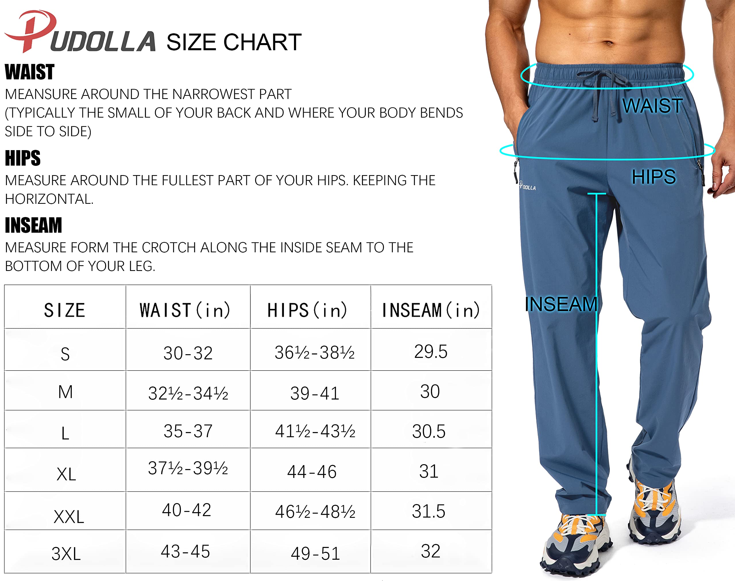 Pudolla Men's Workout Athletic Pants Elastic Waist Jogging Running Pants for Men with Zipper Pockets(Olive Medium)