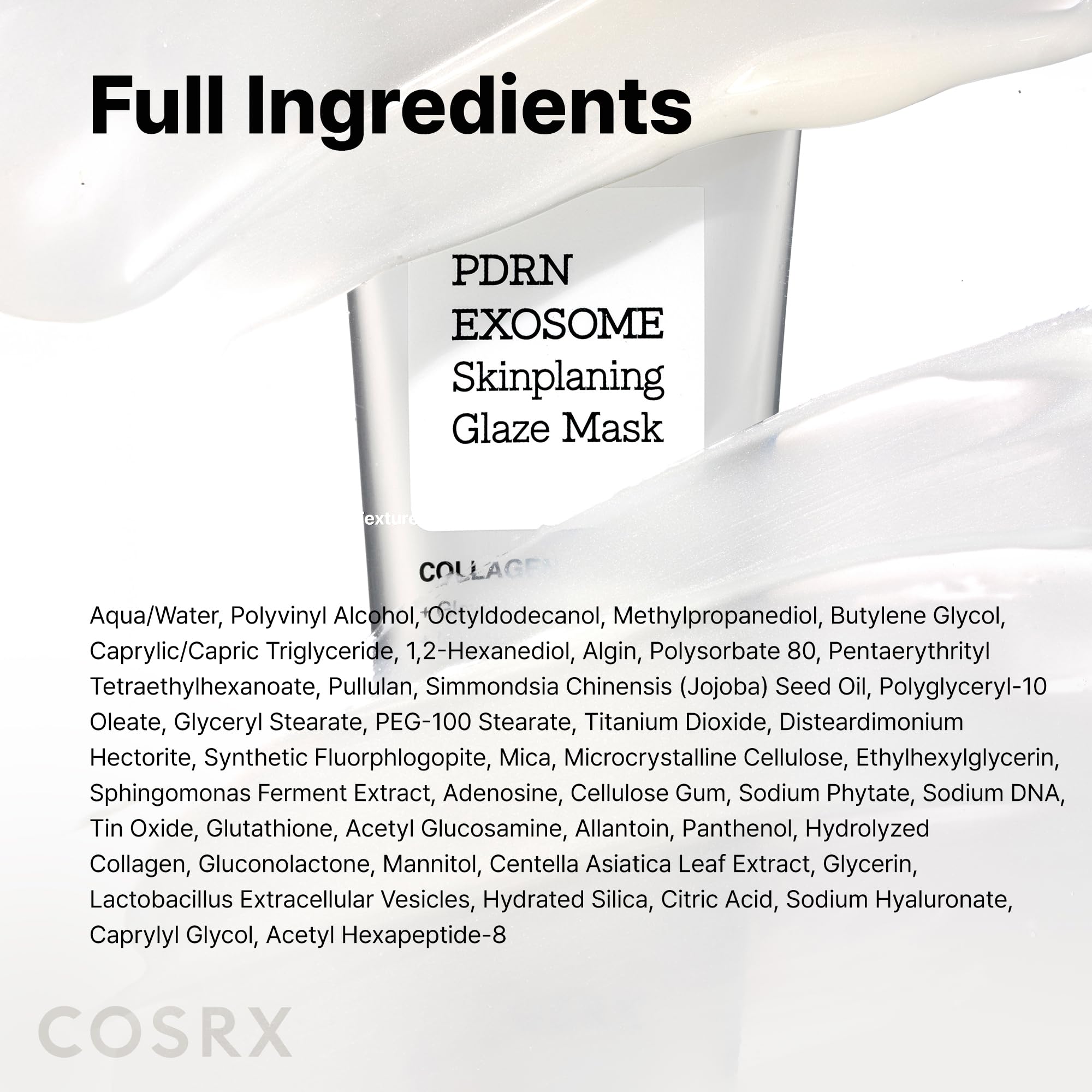 COSRX PDRN EXOSOME Glaze Wrapping Mask with SALMON DNA PDRN, Easy Peel-Off Overnight Mask for Glass Skin, Firmness, Elasticity & Skin Texture Care,1.69 fl. Oz, Korean Skin Care