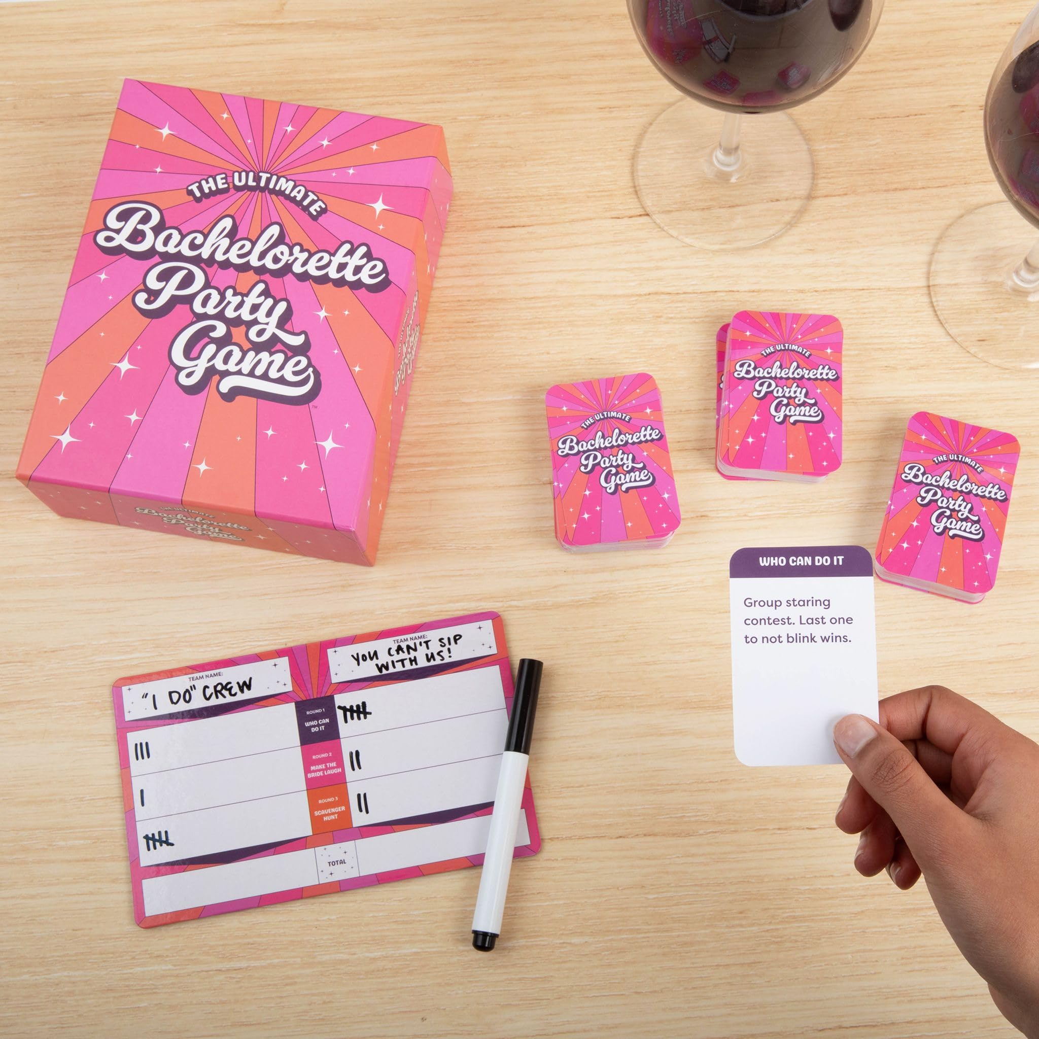 DSS Games The Ultimate Bachelorette Party Game | Card Games with 150 Prompt Cards | Party Card Game for Girls Night Out, Bachelorette Party, & Bridal Shower | Ages 17 Up