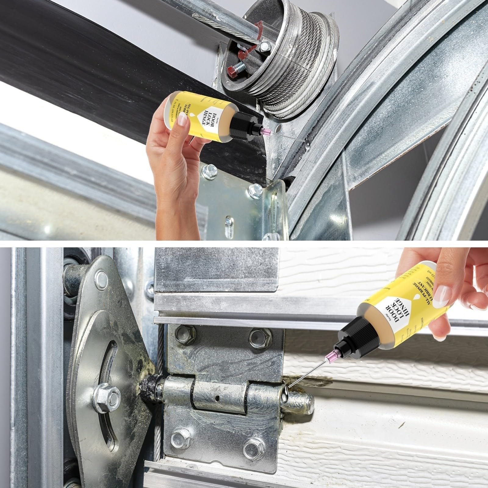 Qucship Door Hinge Lubricant 1 oz Needle Oiler, Upgraded Squeaky Door Hinge Lubricant, Long-Lasting Lock Lubricant for Door, Hinge, Lock, Tools, Bicycles