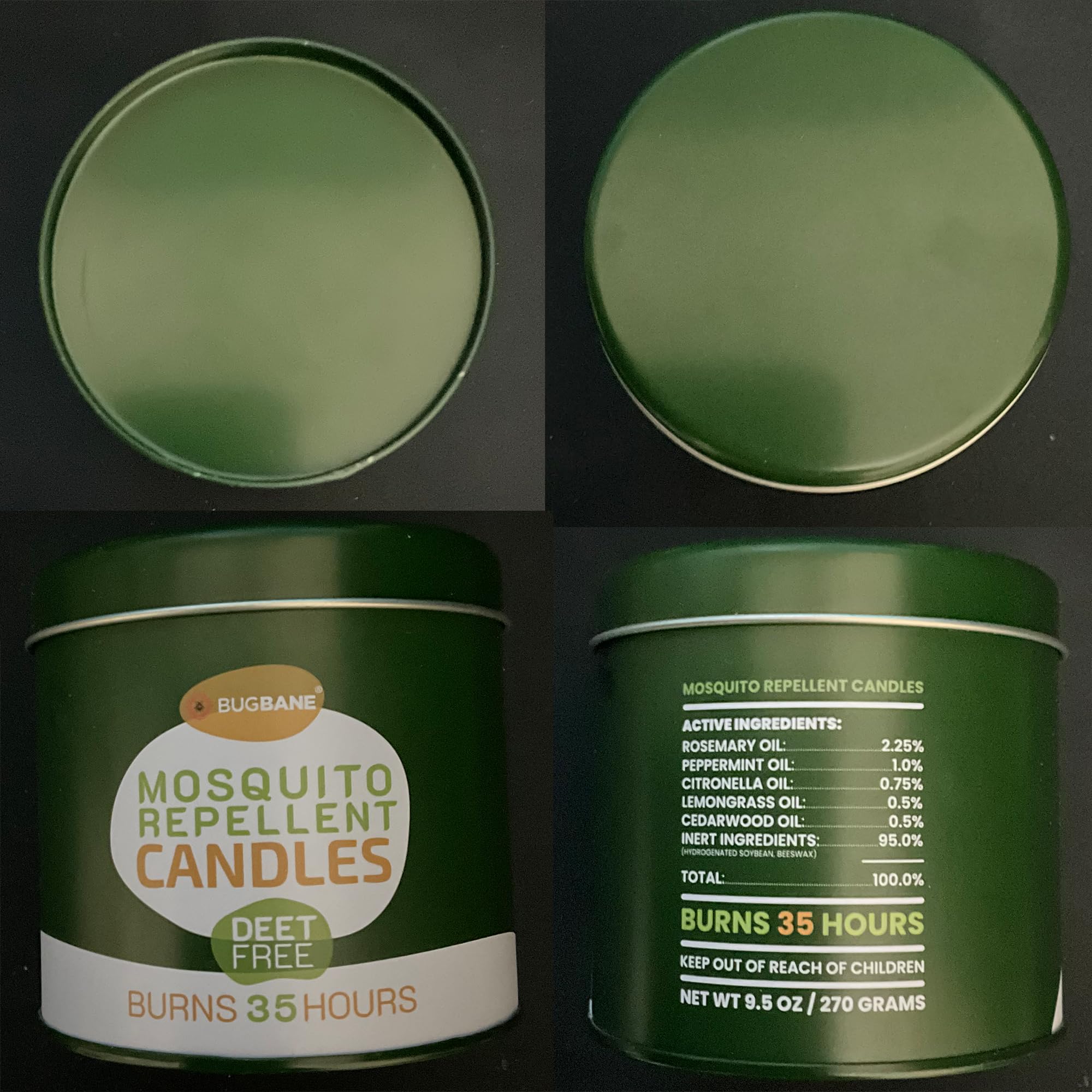 Mosquito Candle Outdoor 2 Pack with 5 Natural Essential Oils. DEET Free Citronella Candles Outdoor Mosquito Repellent Outdoor Patio. Mosquito Repellent Candles Outdoor. Bug Candles Repellent Outdoor