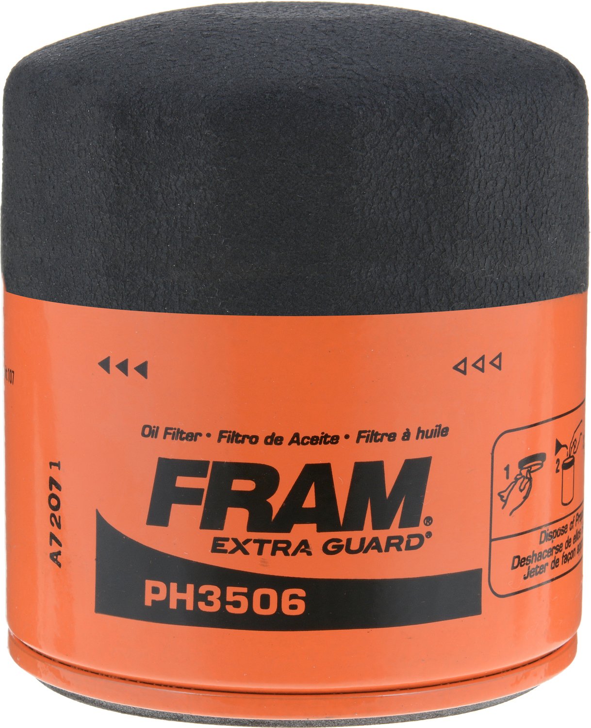 FRAM Extra Guard PH3506, 10K Mile Change Interval Spin-On Oil Filter