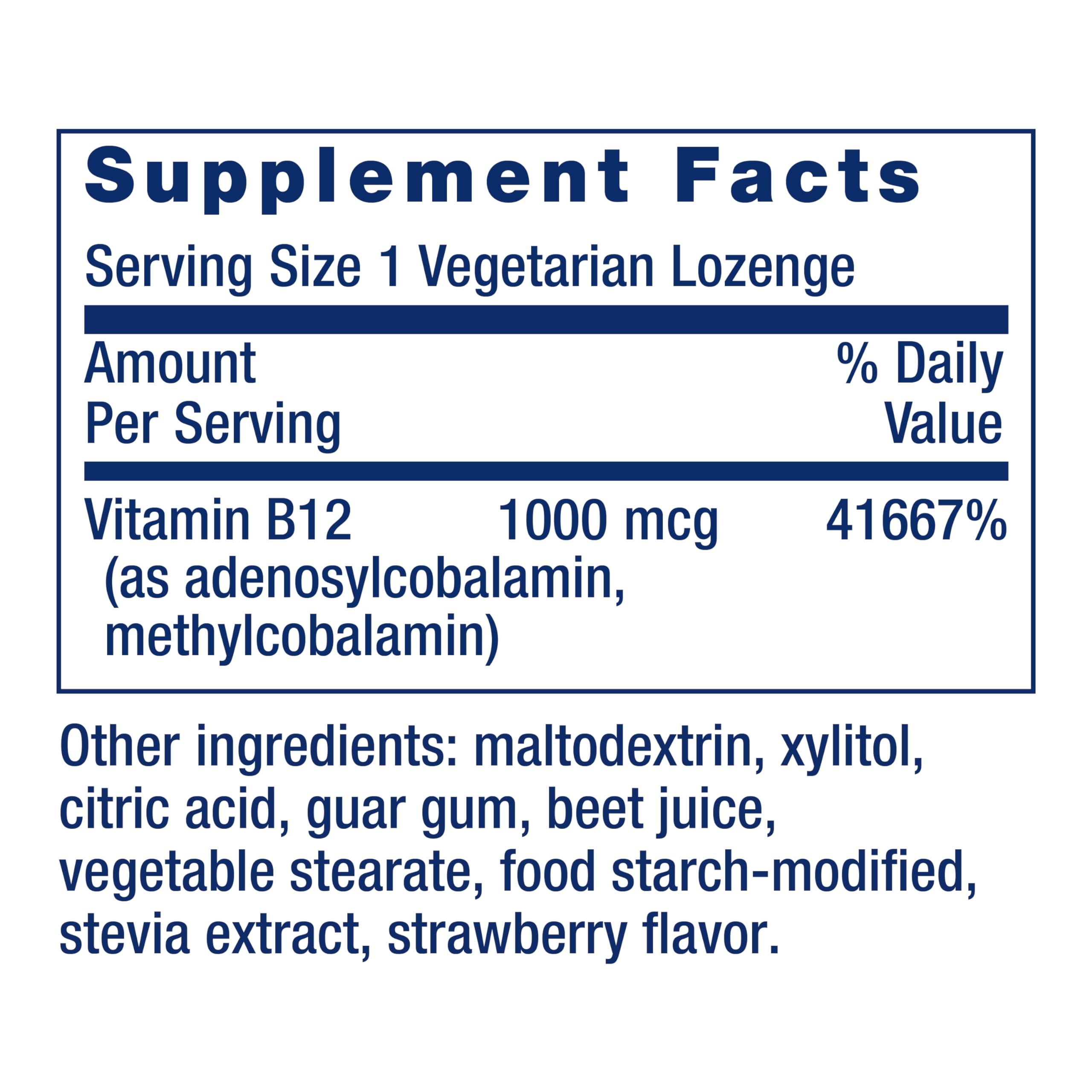 Life Extension B12 Elite, adenosylcobalamin, methylcobalamin, two active forms for brain health & dopamine production, non-GMO, gluten-free, vegetarian, 60 lozenges