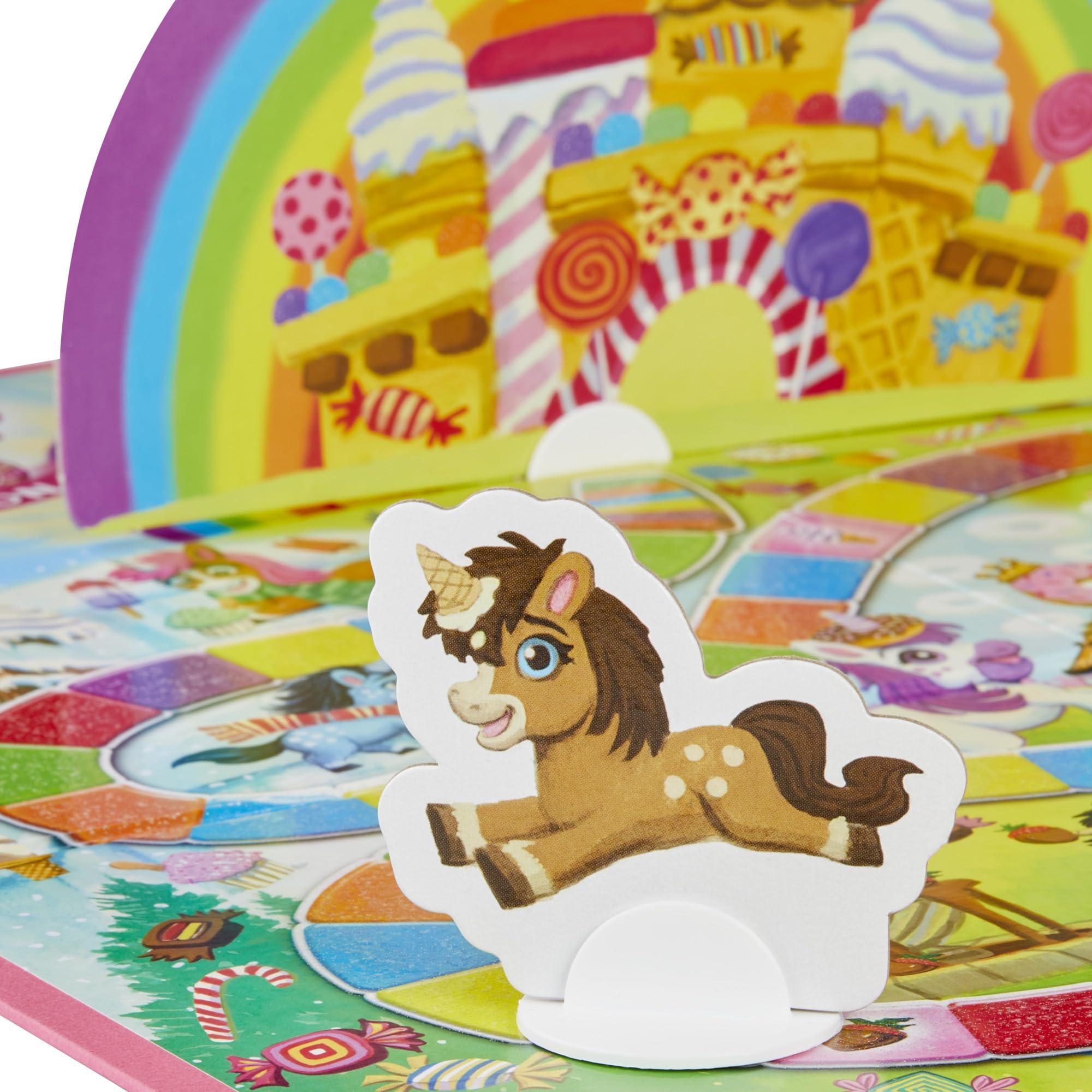 Hasbro Gaming Candy Land Unicorn Edition Preschool Board Game | Unicorn Games for Girls & Boys | 2-4 Players | Ages 3+ (Amazon Exclusive)