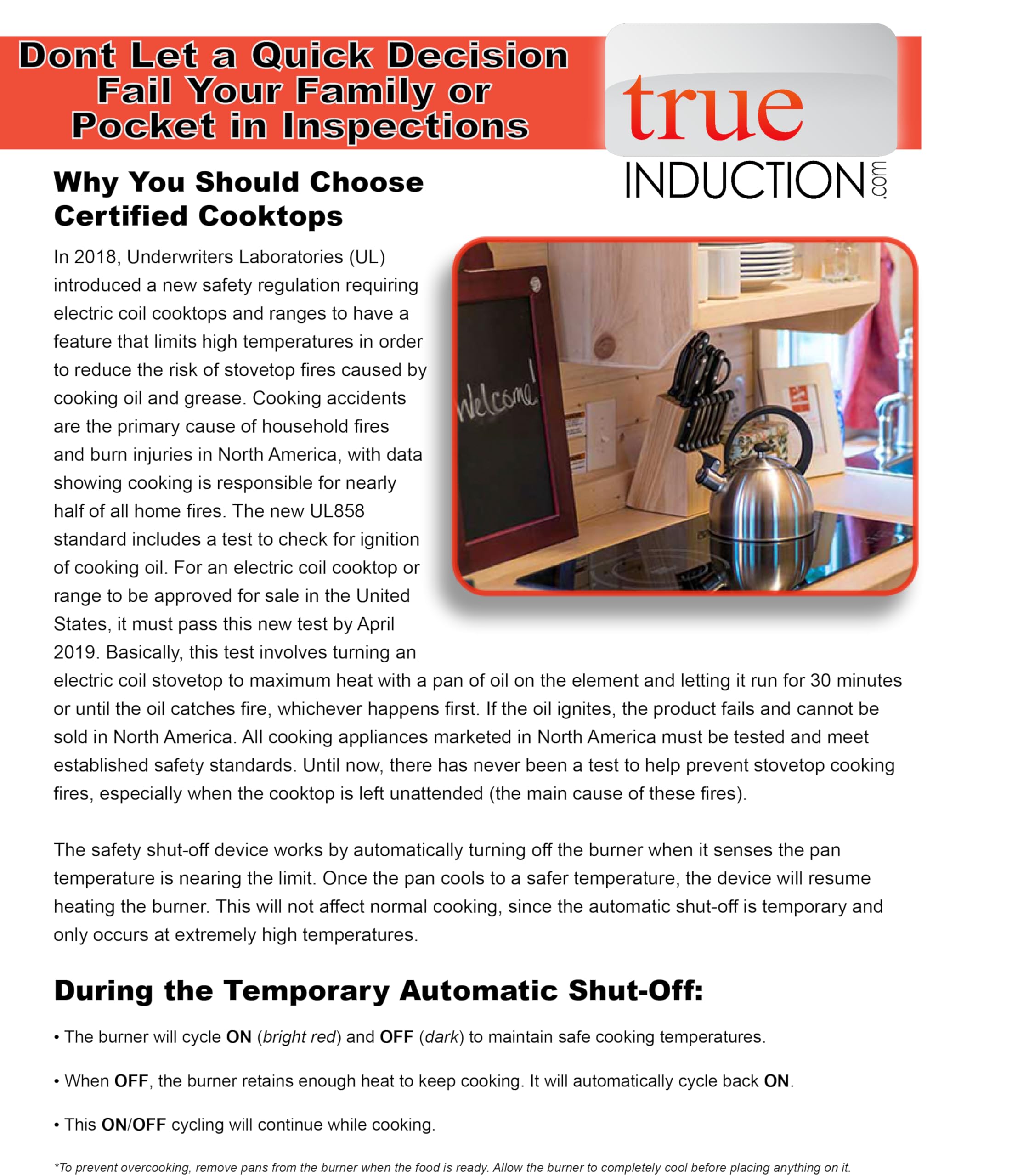 True Induction TI-2B 23 in. Dual Element Black Induction Glass-Ceramic Cooktop 1750W 858UL Cert.