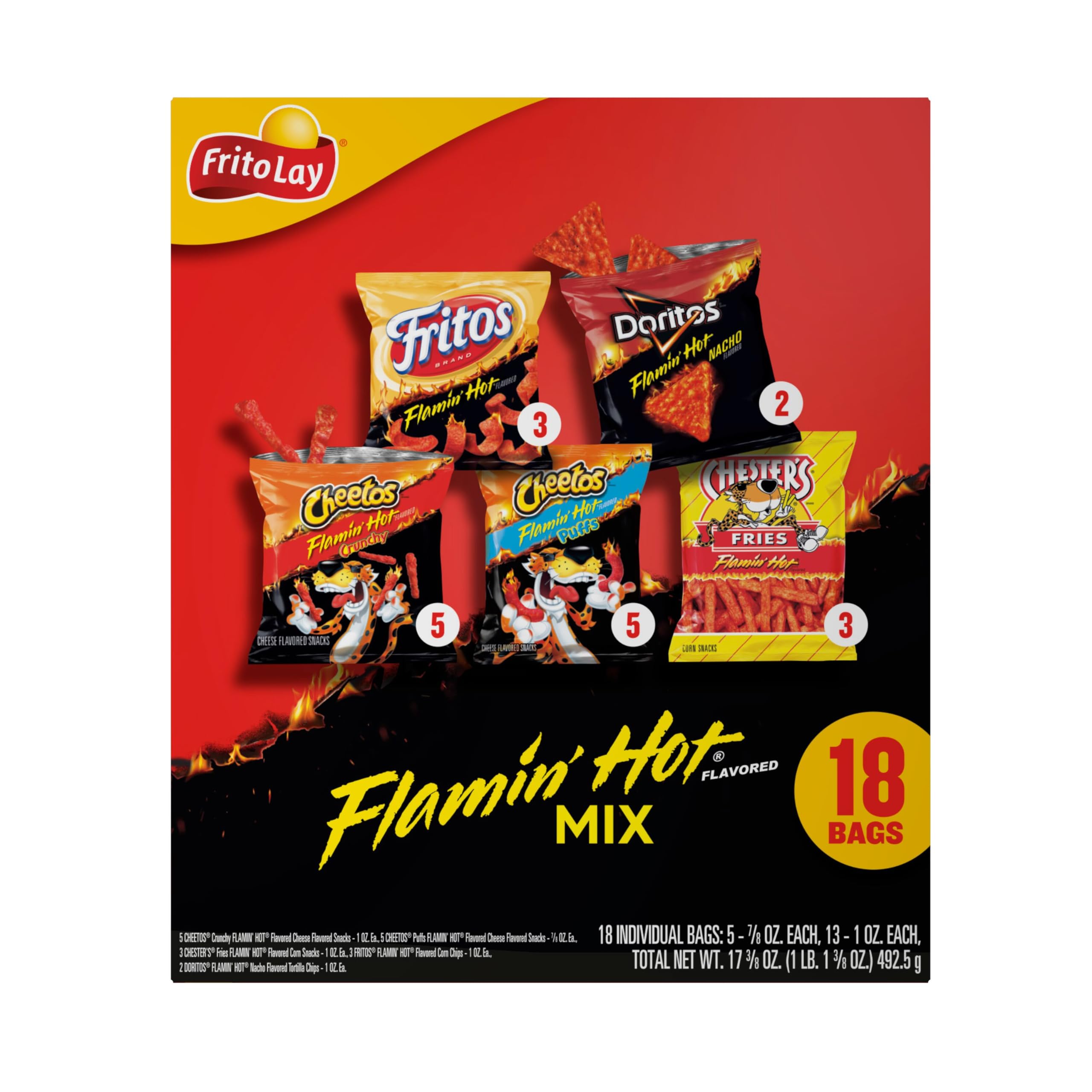 Frito Lay, Flamin Hot Mix, 17.38 Ounce