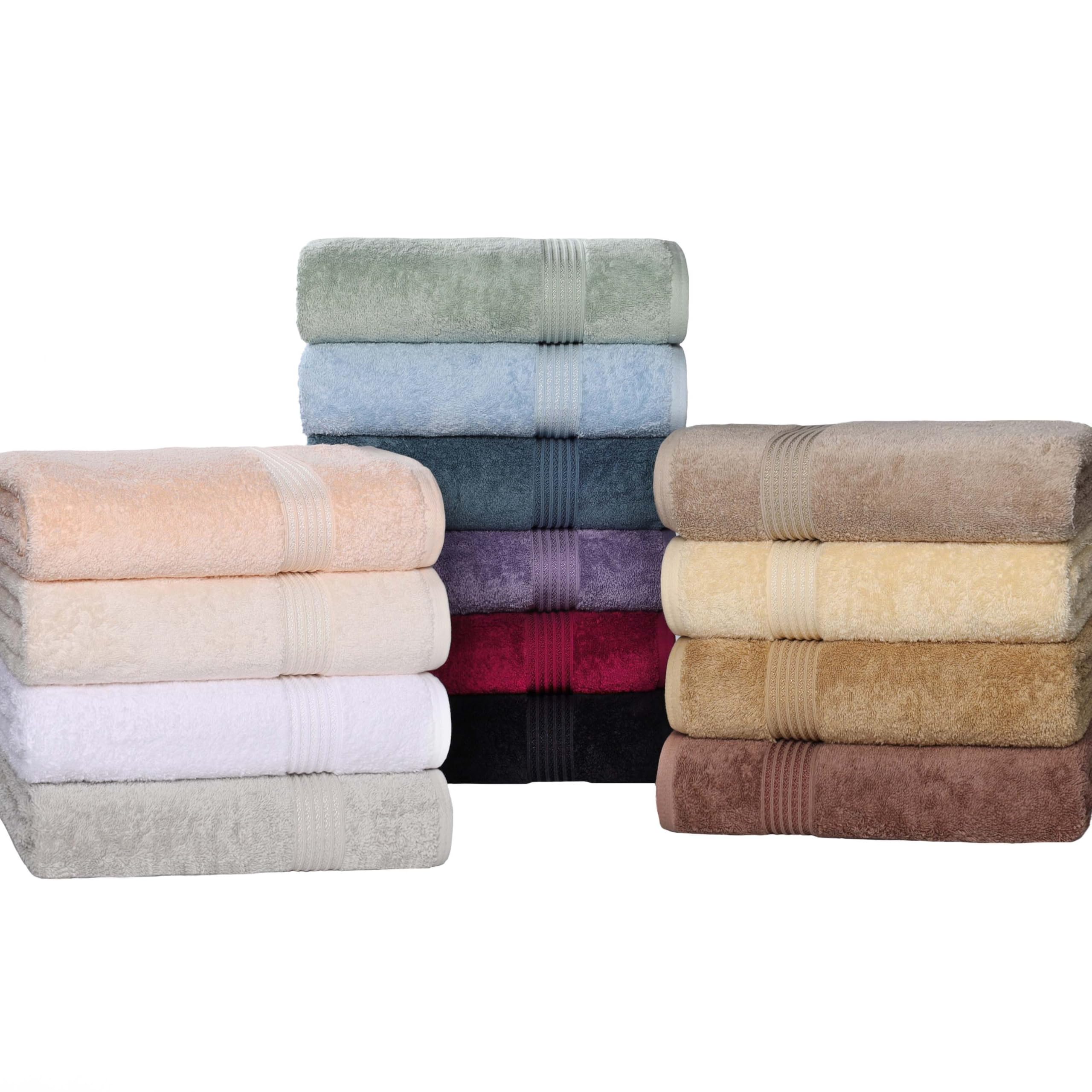 Superior Egyptian Cotton 8-Piece Hand Towel Set, Towel Basics For Quick Dry, Absorbent Small Towels, Facial, Spa, Kitchen, Bathroom Essentials, Apartment, Guest Bath, Soft, Washcloth, White