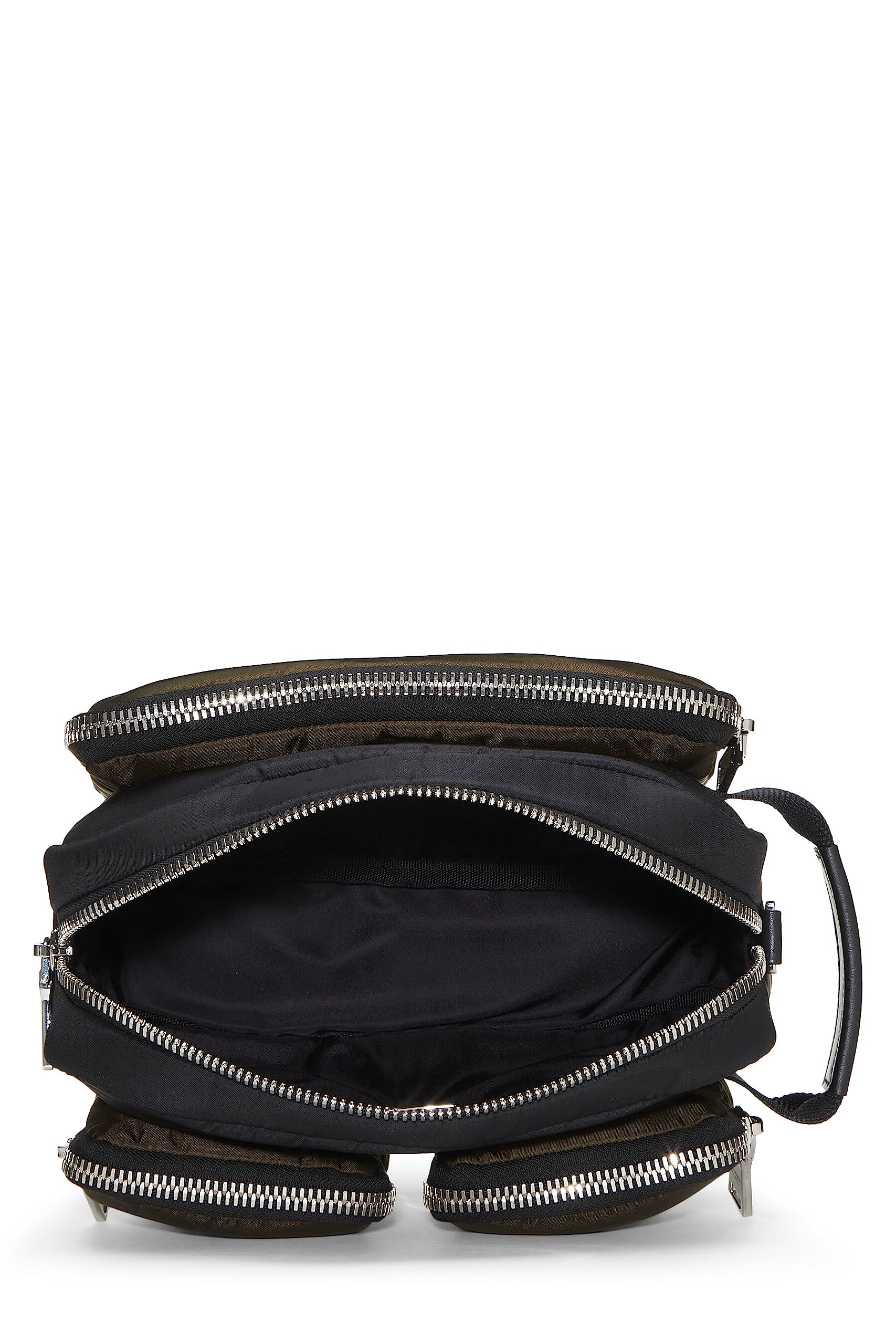 Prada, Pre-Loved Black Nylon Toiletry Pouch, Multi