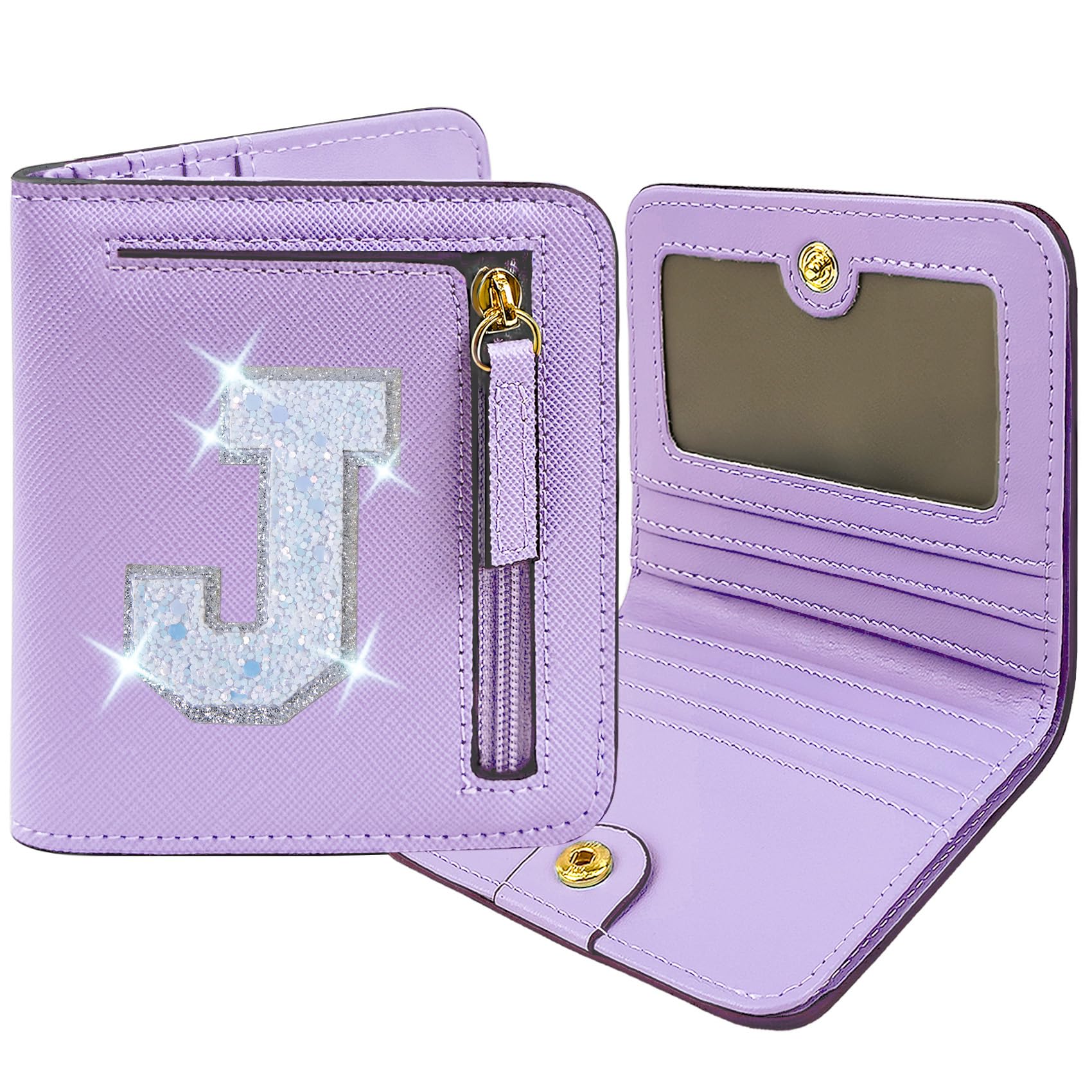 COSHAYSOO 9 10 11 12 Year Old Girl Birthday Gift Idea Trendy Purple Wallet Preppy Stuff Girly Things Small Cute Item Initial Christmas Gifts for Daughter Niece from Mom Dad Aunt Uncle Letter J