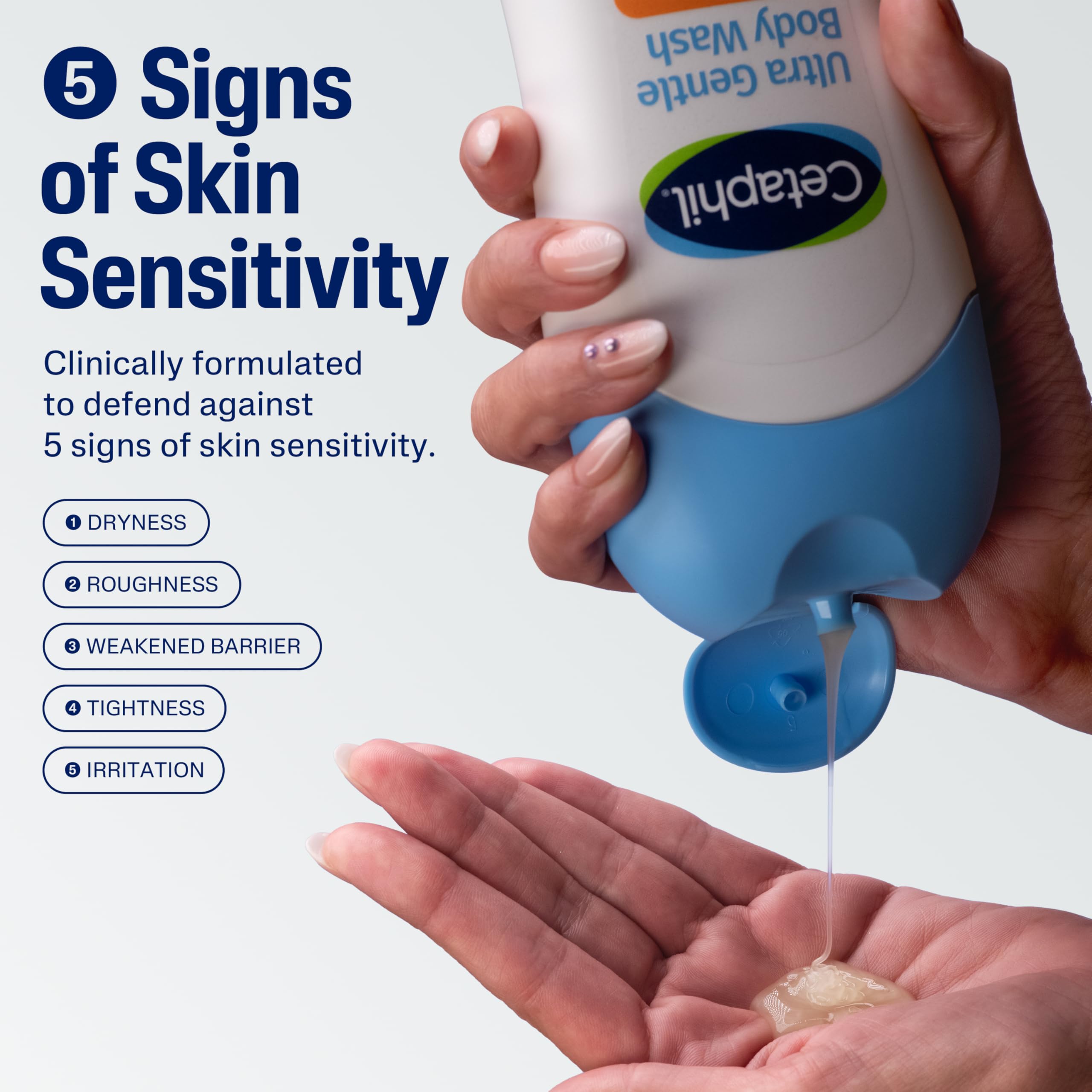 Cetaphil Ultra Gentle Refreshing Body Wash, For Dry to Normal, Sensitive Skin, 16.9oz, with Aloe Vera, Calendula, Vitamin B5, Hypoallergenic, Fragrance Free, Dermatologist Tested