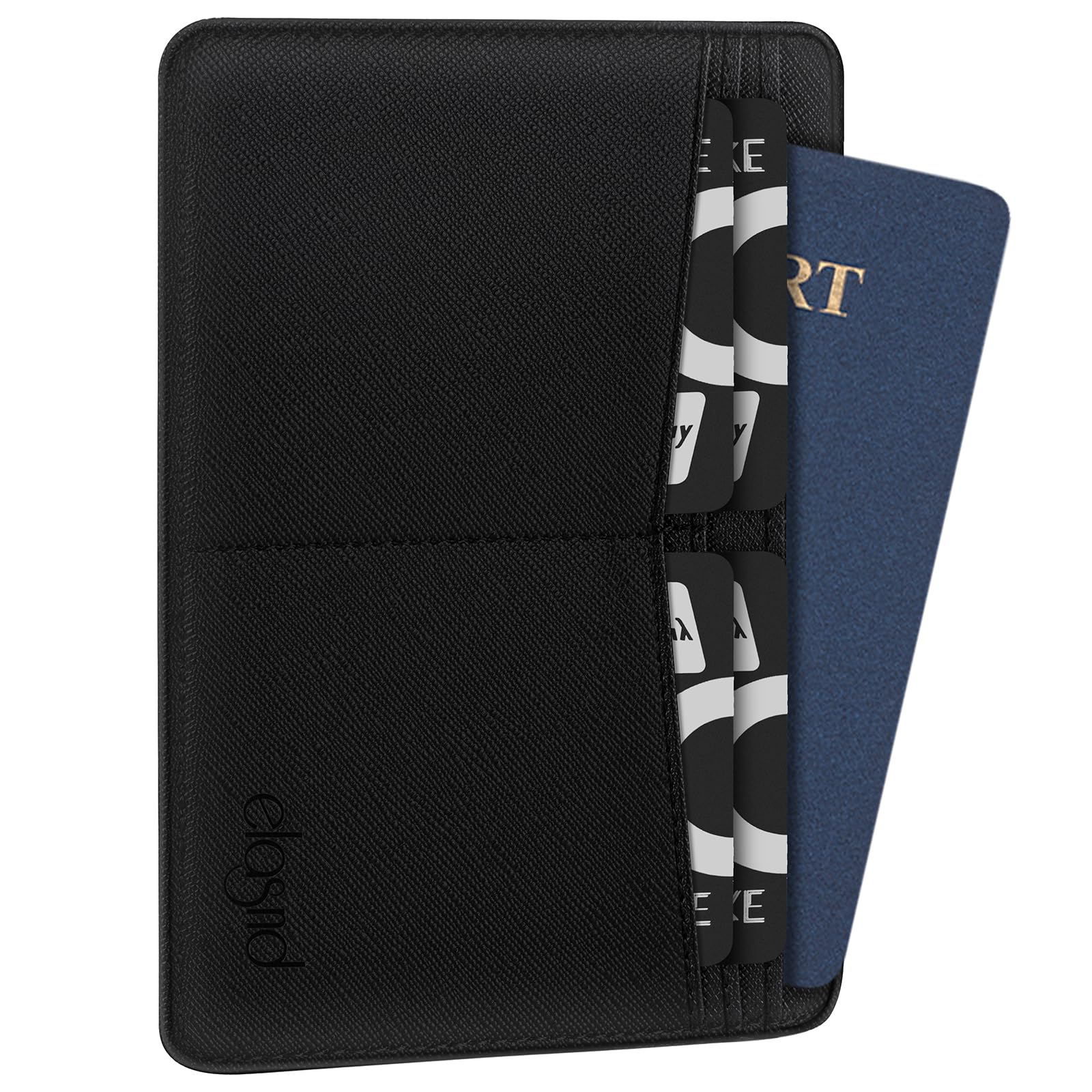 ELASND Minimalist Passport Holder for Travel, Ultra Slim Passport Cover, Front Pocket Passport Wallet, RFID Passport Case for Men and Women