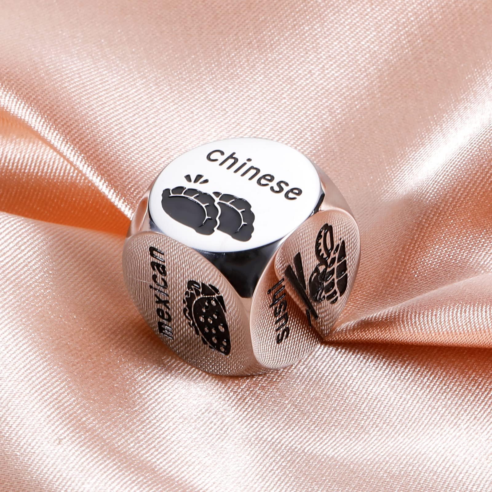 Food Dice Funny Boyfriend Gifts, Christmas Stocking Stuffers, Anniversary Birthday Gifts for Women Men Wedding Gifts for Couple Gifts for Husband Wife Friends Gifts for Her Him Valentines Day Gifts