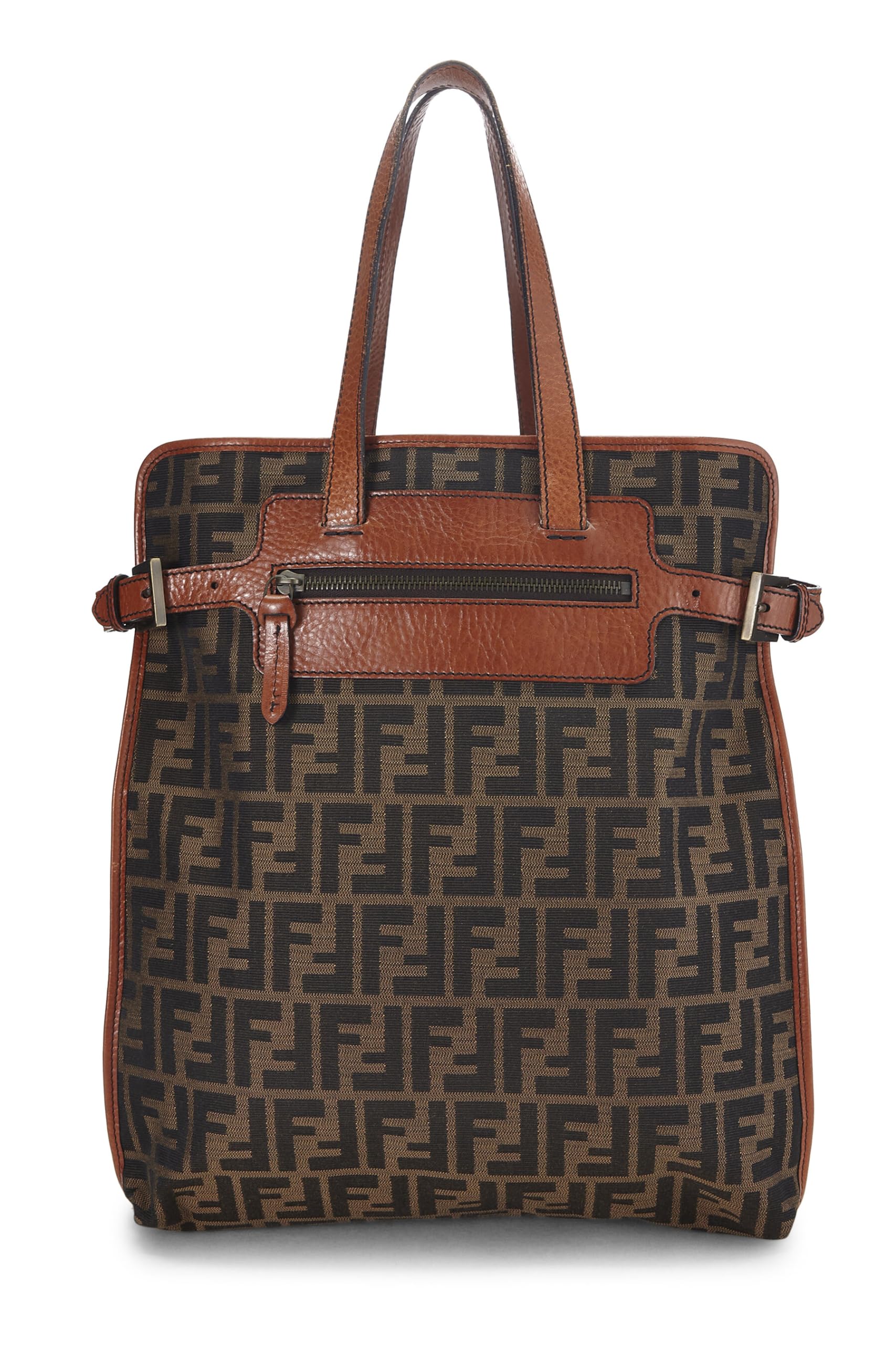 Fendi, Pre-Loved Brown Zucca Canvas Tote, Brown