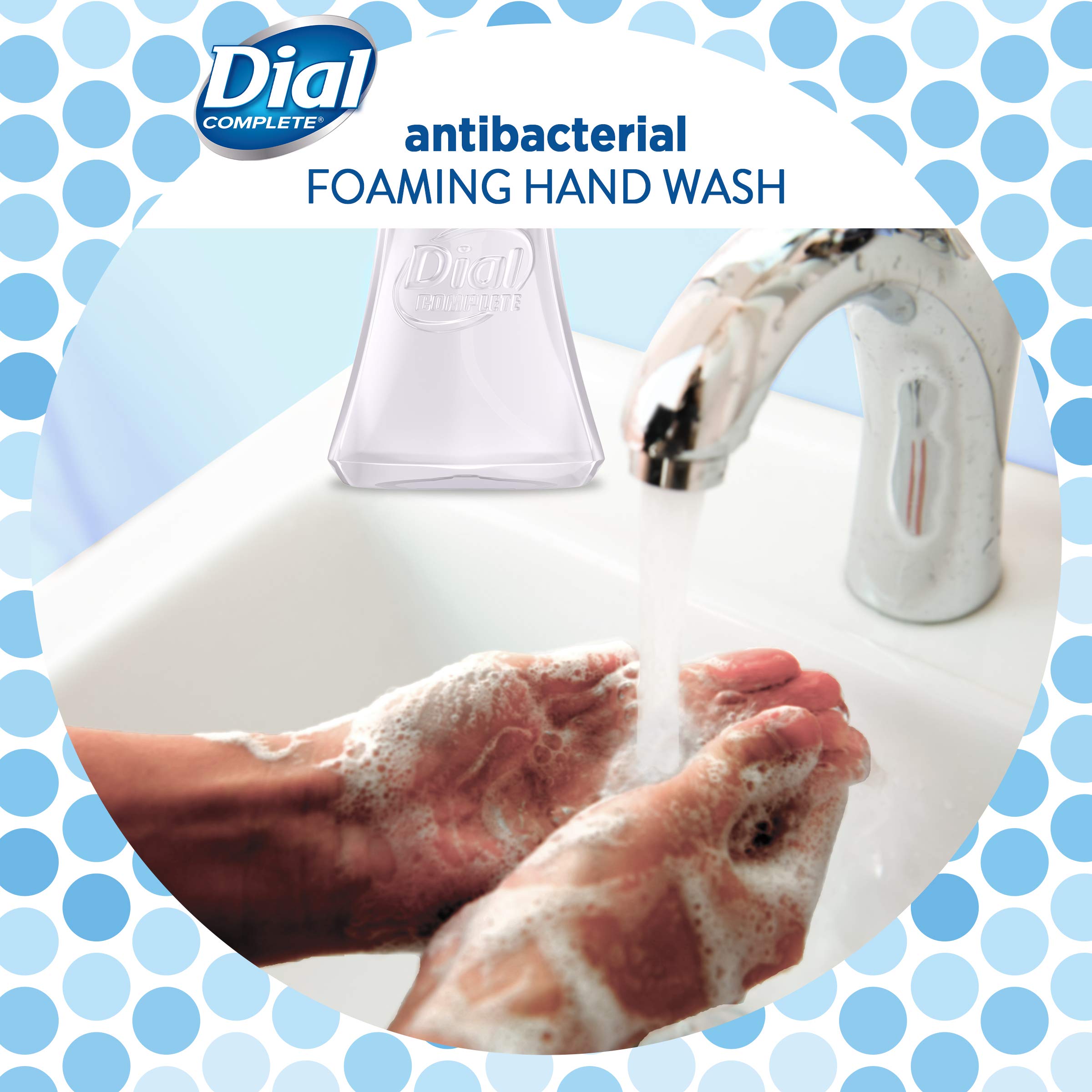 Dial Complete White Tea and Vit. E Antibacterial Foaming Hand Wash -7.5 fl oz , 8 Count (Pack of 1)