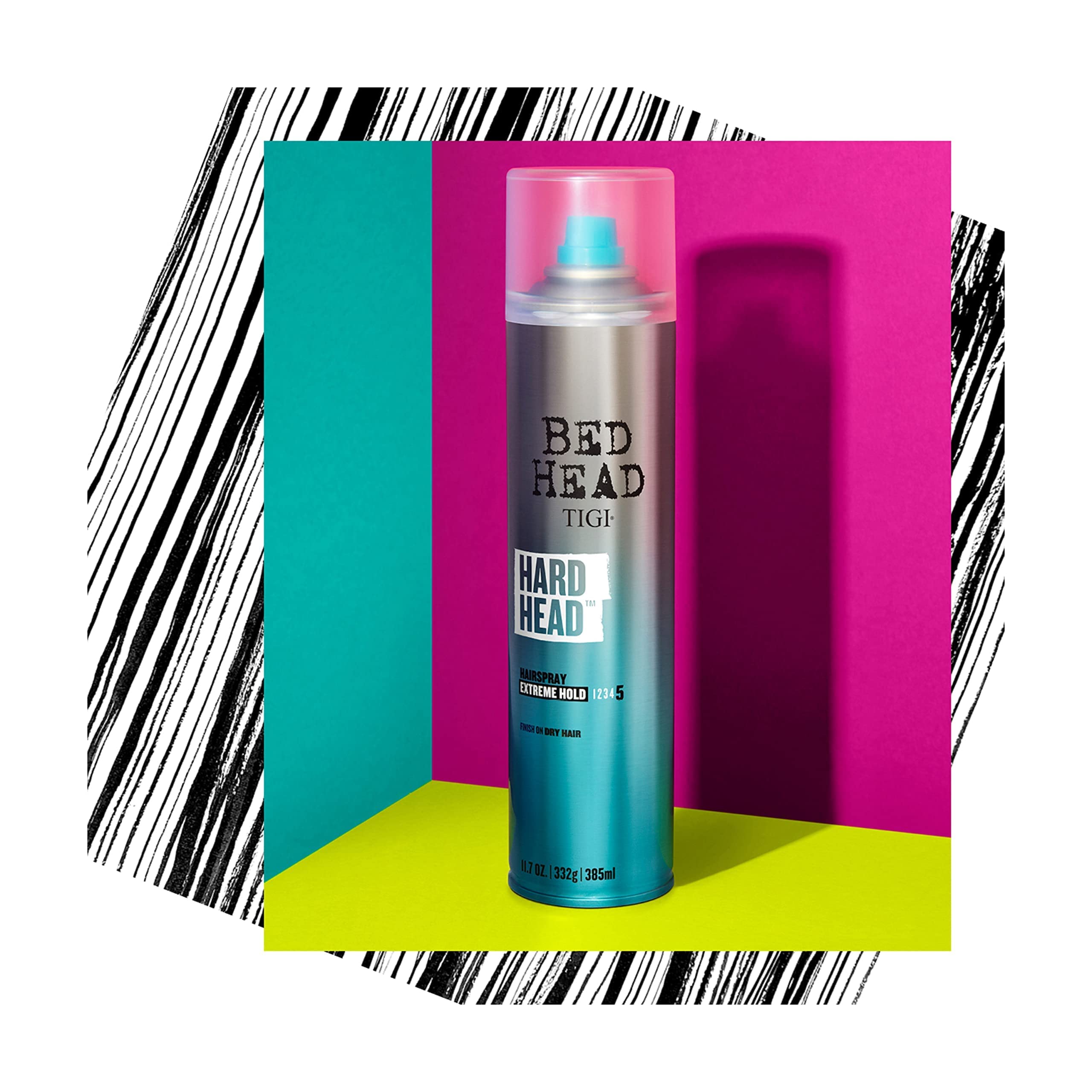 Bed Head by TIGI Hairspray Extra Hold Hard Head Hair Care Spray for All Hair Types, 11.7 oz