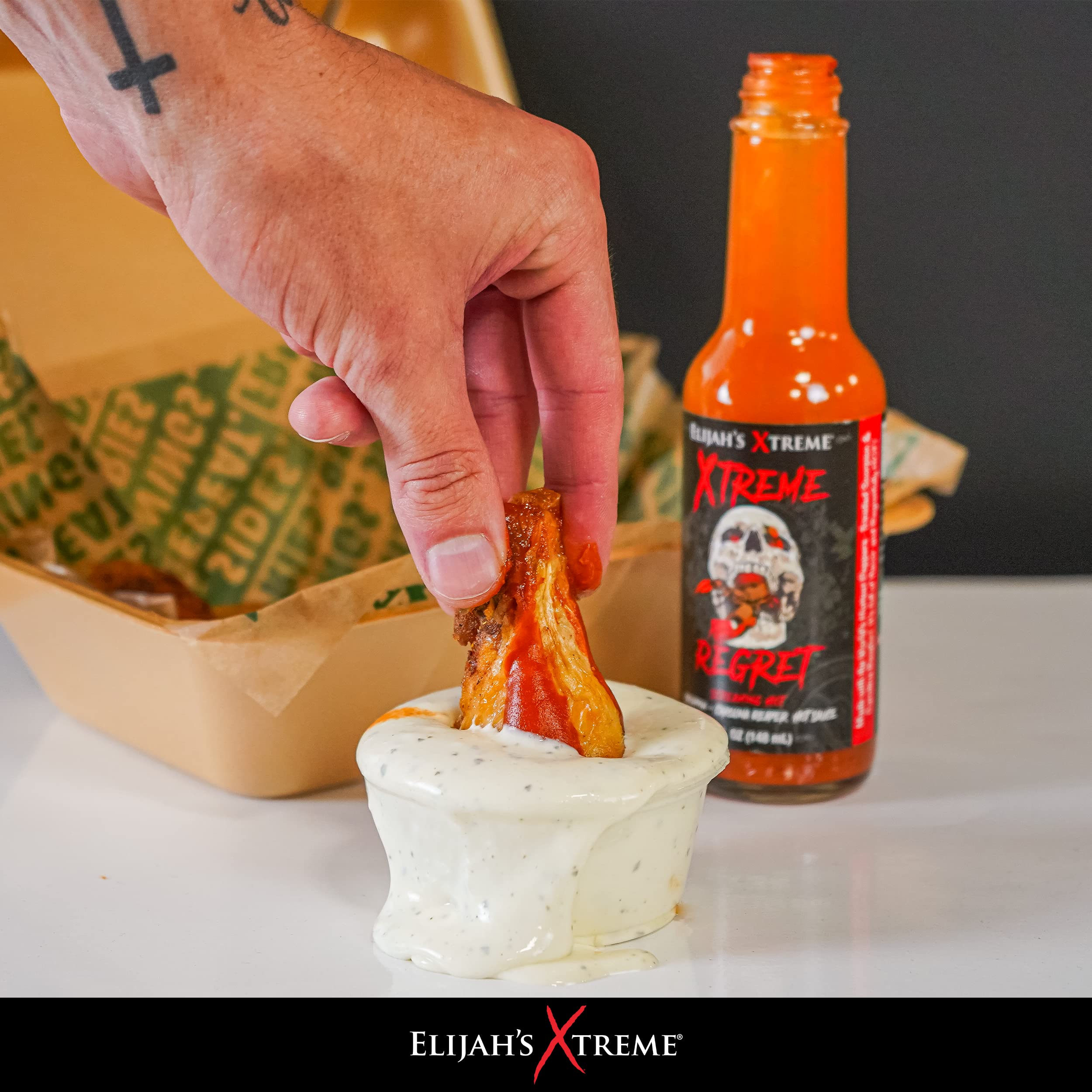 Elijah's Xtreme Regret Hot Sauce - Carolina Reaper and Trinidad Scorpion - The 2 Hottest Peppers in the World for an Extreme Fiery Heat