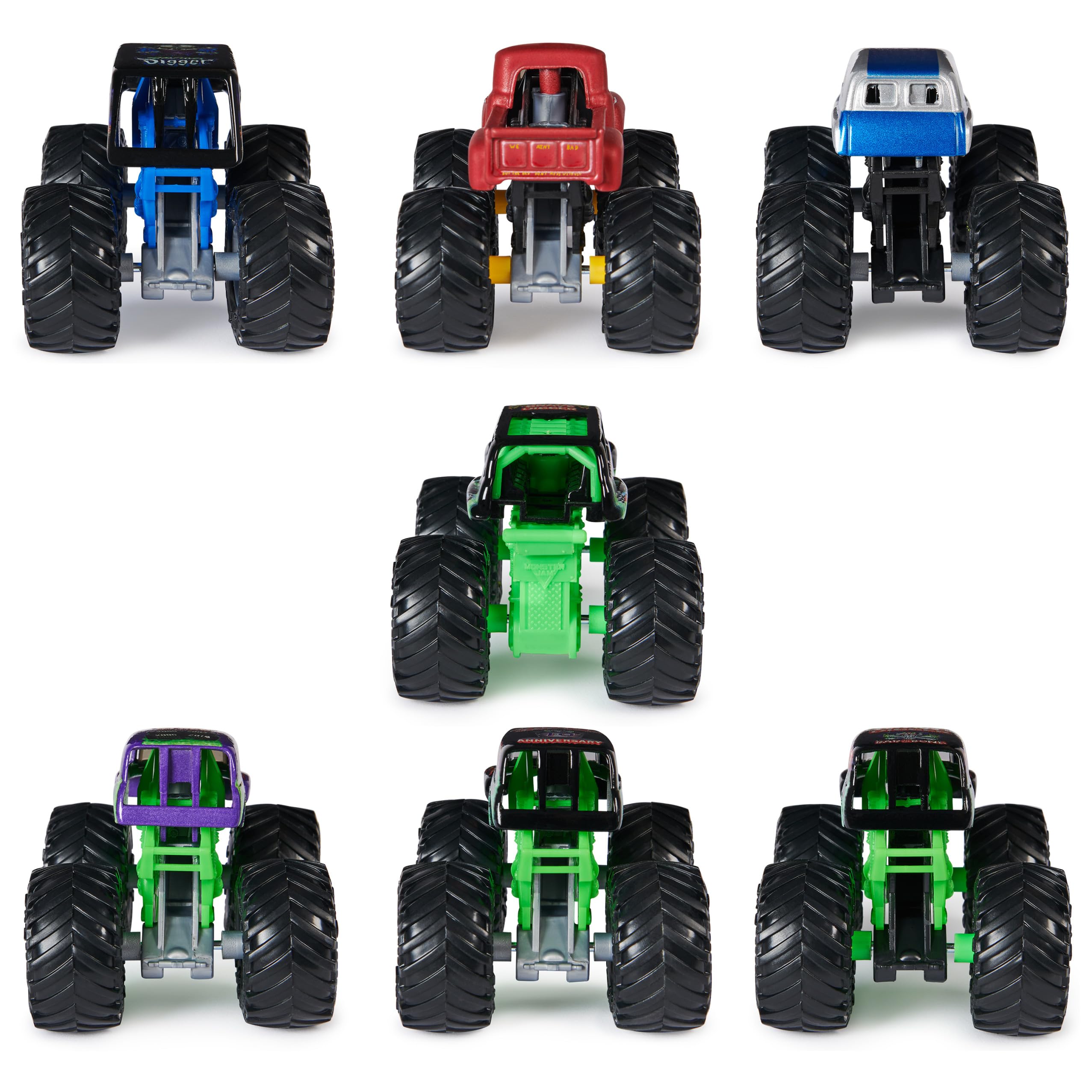 Monster Jam, Grave Digger 40th Anniversary 8-Pack Monster Trucks with Bonus Accessories, 1:64 Scale, Kids Toys for Boys and Girls 3 and up