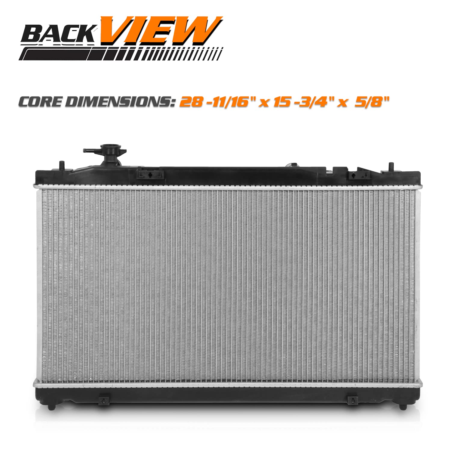 M-AUTO Aluminum OE Style Radiator Compatible with 2010 2011 10 11 Toyota Camry 2.5L without Tow Package 1-3/8" Inlet, 1-3/8" Outlet DPI 13159