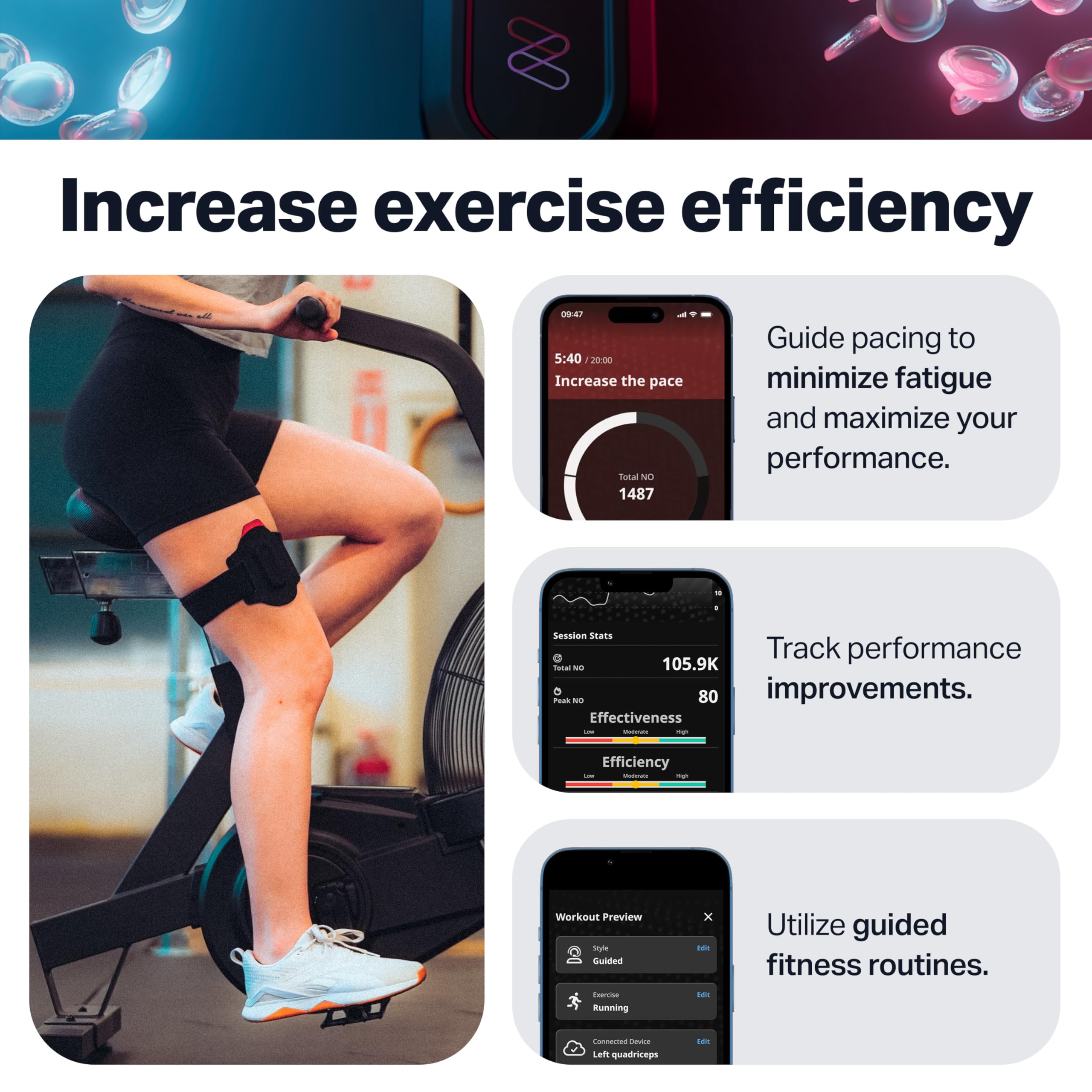 NNOXX-One Wearable Muscle Oxygenation and Nitric Oxide Monitor - Exercise Tracking Device - Improves Exercise Efficiency - for Novice and Professional Athletes and Trainers - with AI Fitness Guide…