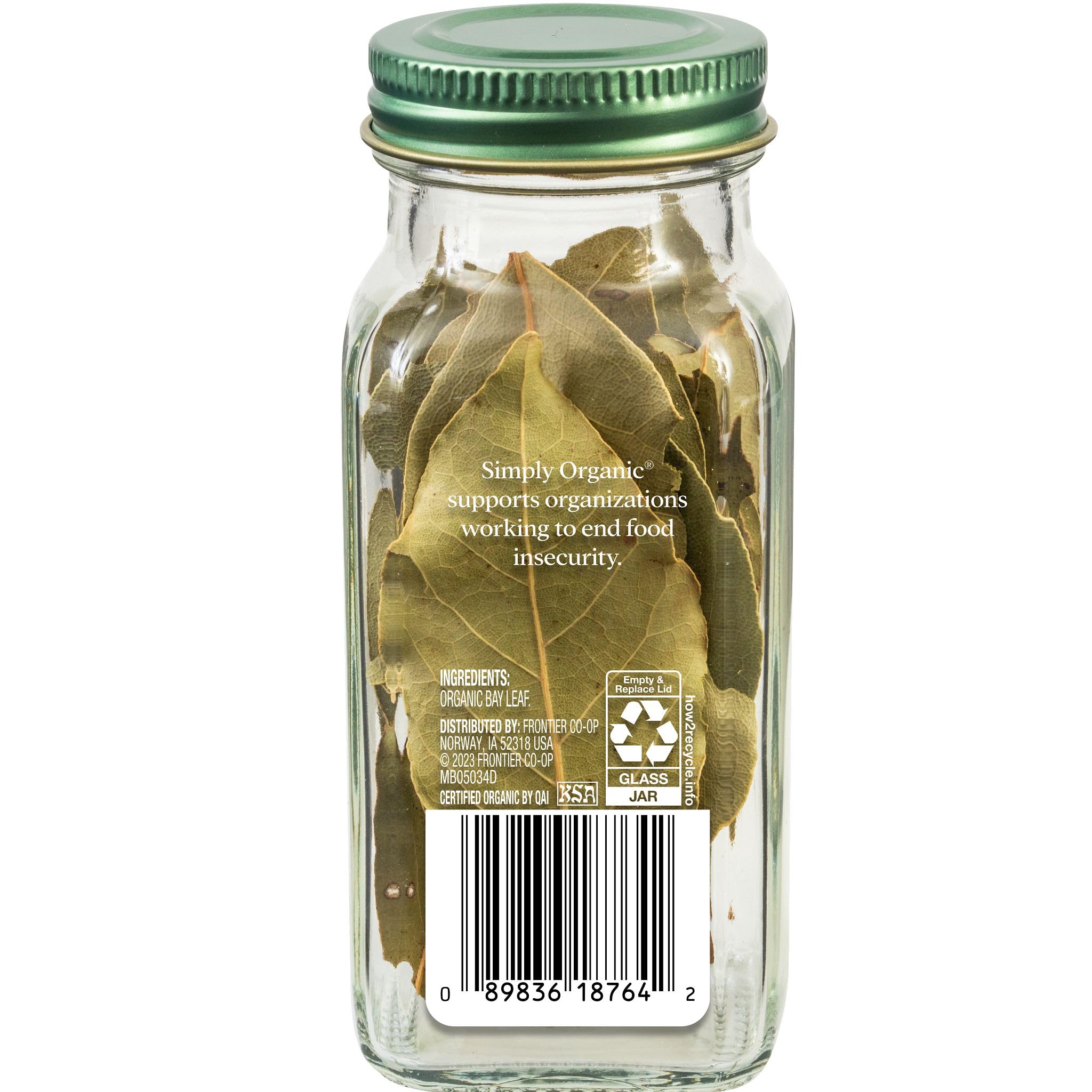 Simply Organic Bay Leaf, Certified Organic | 0.14 oz | Laurus nobilis