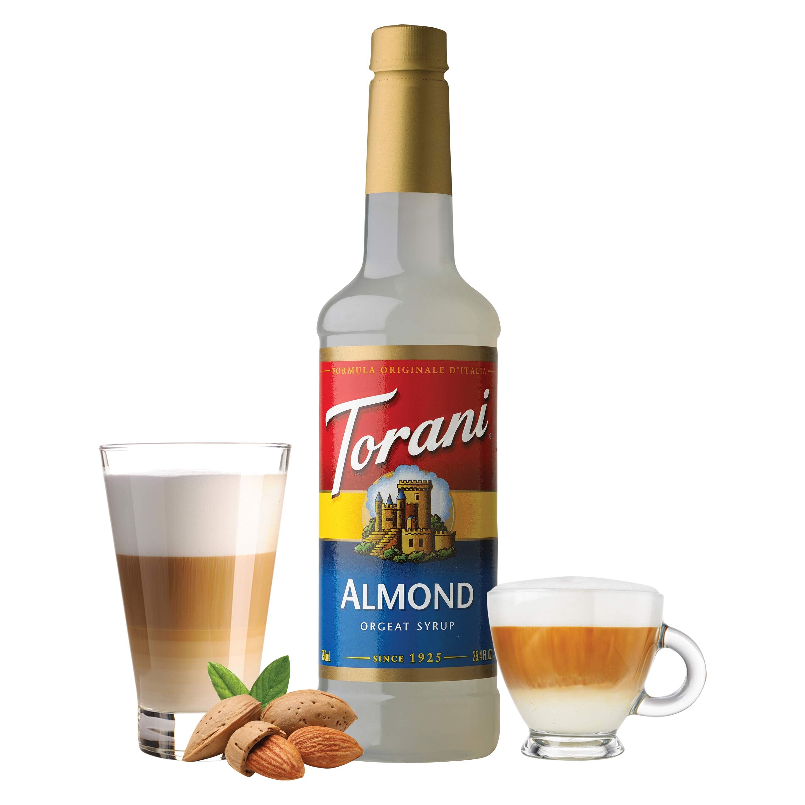 Torani Syrup, Almond, 25.4 Ounces (Pack of 4)