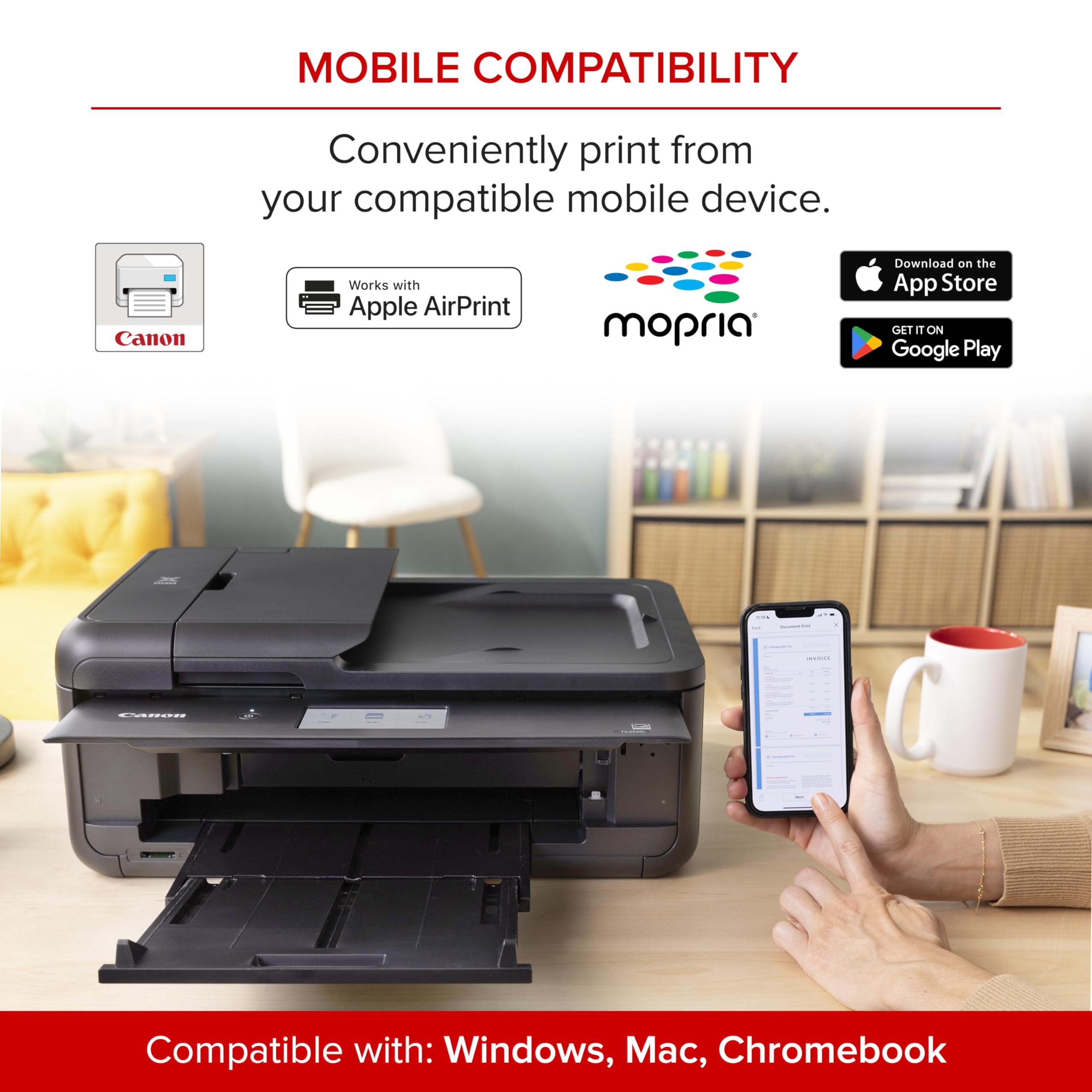 Canon PIXMA TS9520a – Wireless Home All-in-One Inkjet Printer