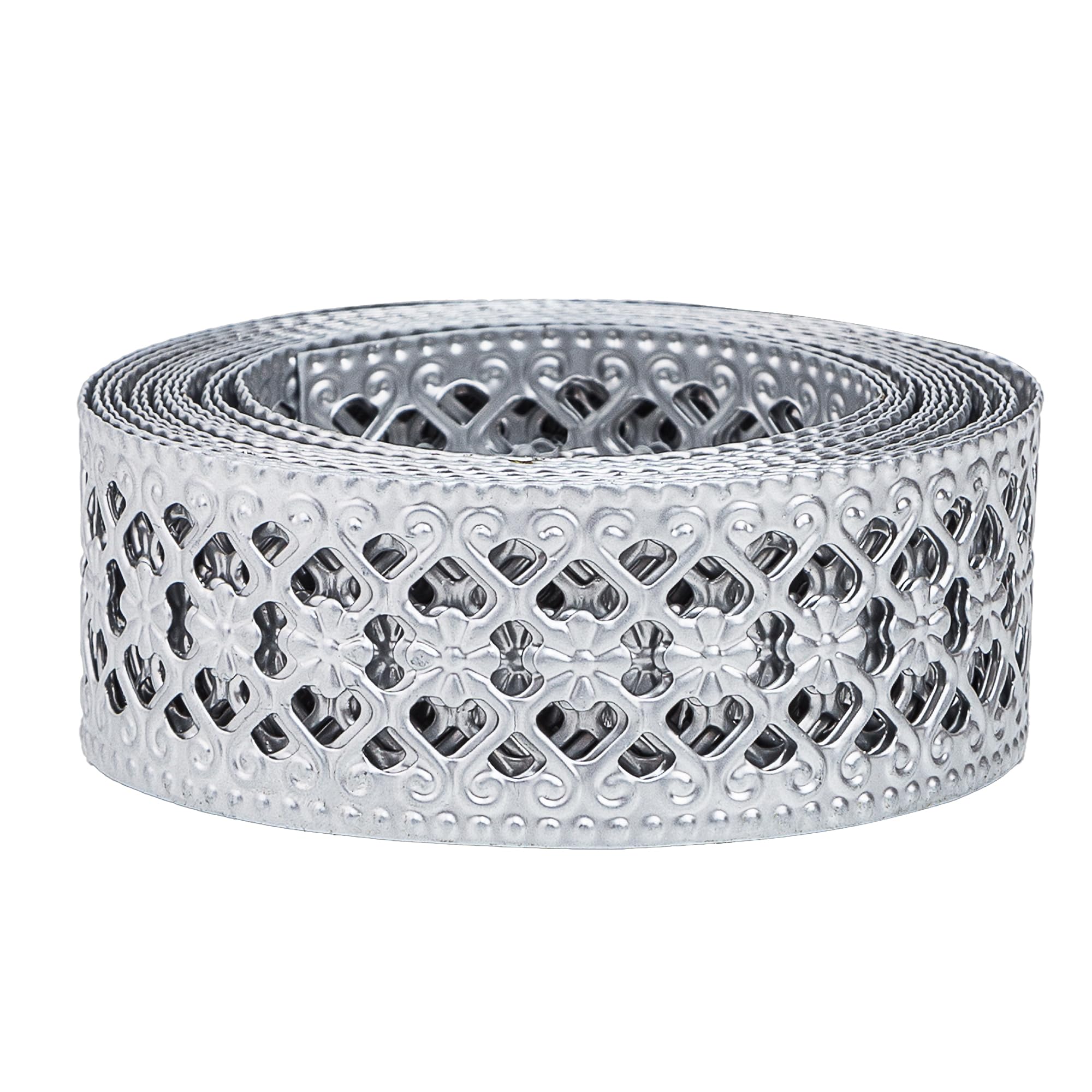 CraftyCrocodile Set of 3 Metal Ribbons for Decor Craft - 2", 0.8" and 1 1/4", 3 Yards Long, Bundle