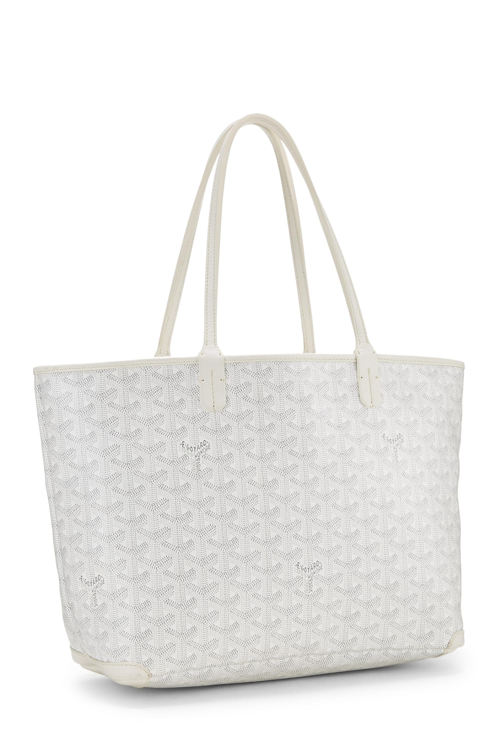 Goyard, Pre-Loved White Goyardine Canvas Artois PM, White