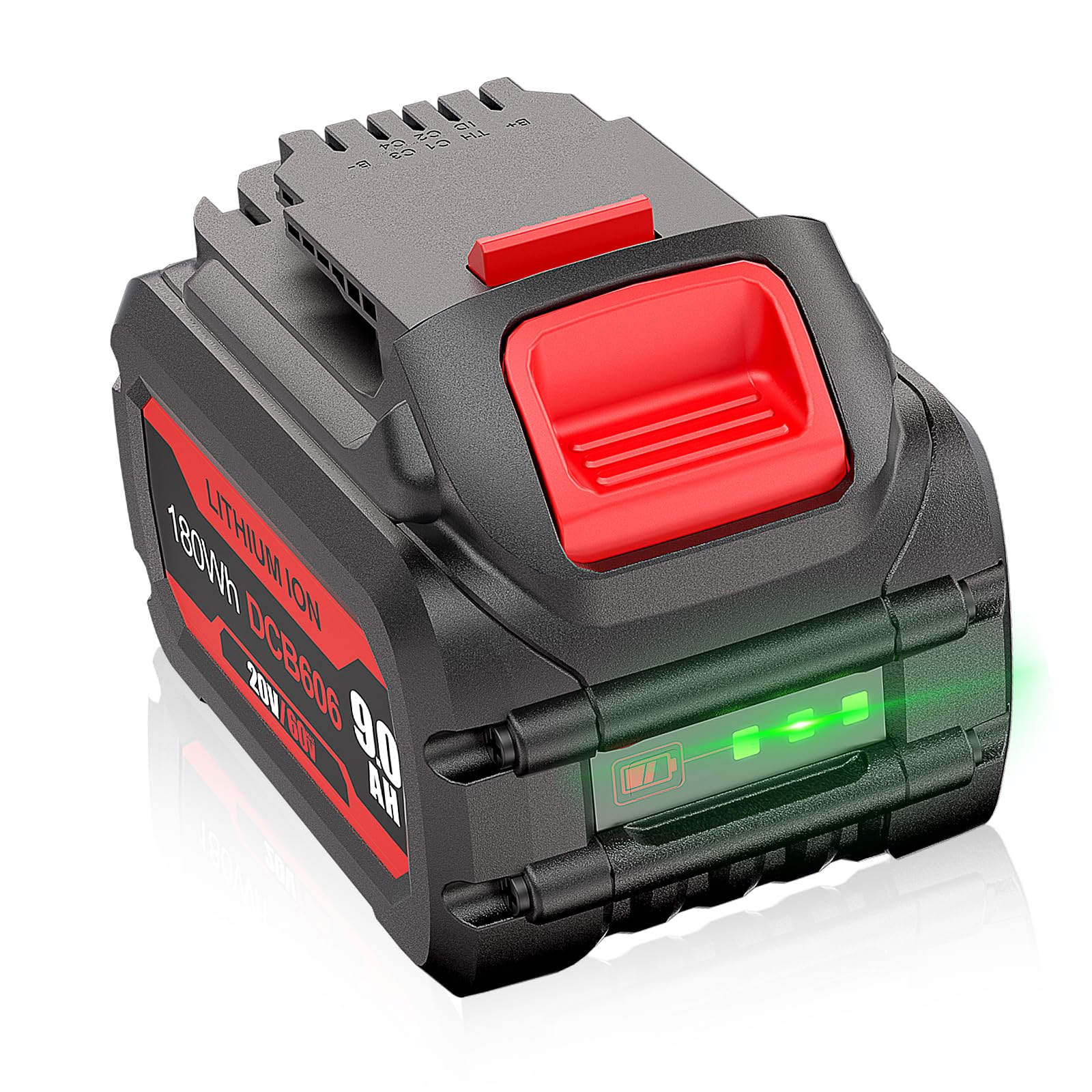 DSANKE DCB606 20V/60V 9.0Ah Battery Replace for DeWalt 60V Flexvolt Battery Compatible with DeWalt DCB606 DCB612 DCB606-2 DCB609 DCB609-2 DCB204 DCB205 DCB206 20V/60V/120V MAX Cordless Power Tools