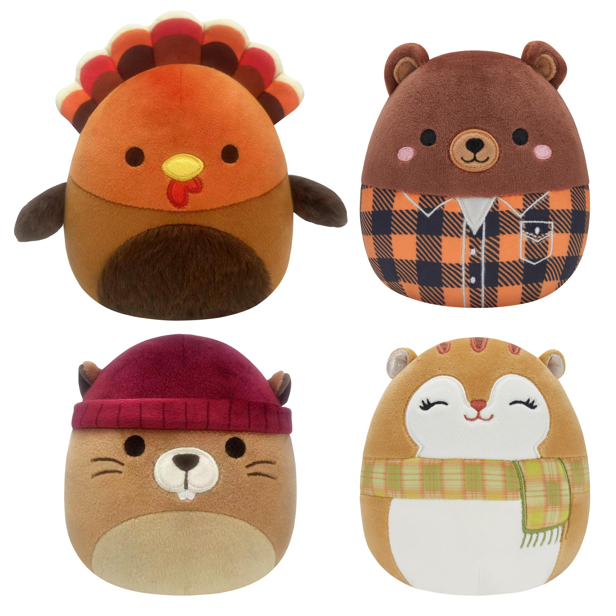 Squishmallows Original 5-Inch Harvest Plush - Little Ultrasoft Official Jazwares Plush - Amazon Exclusive, (Pack of 4)