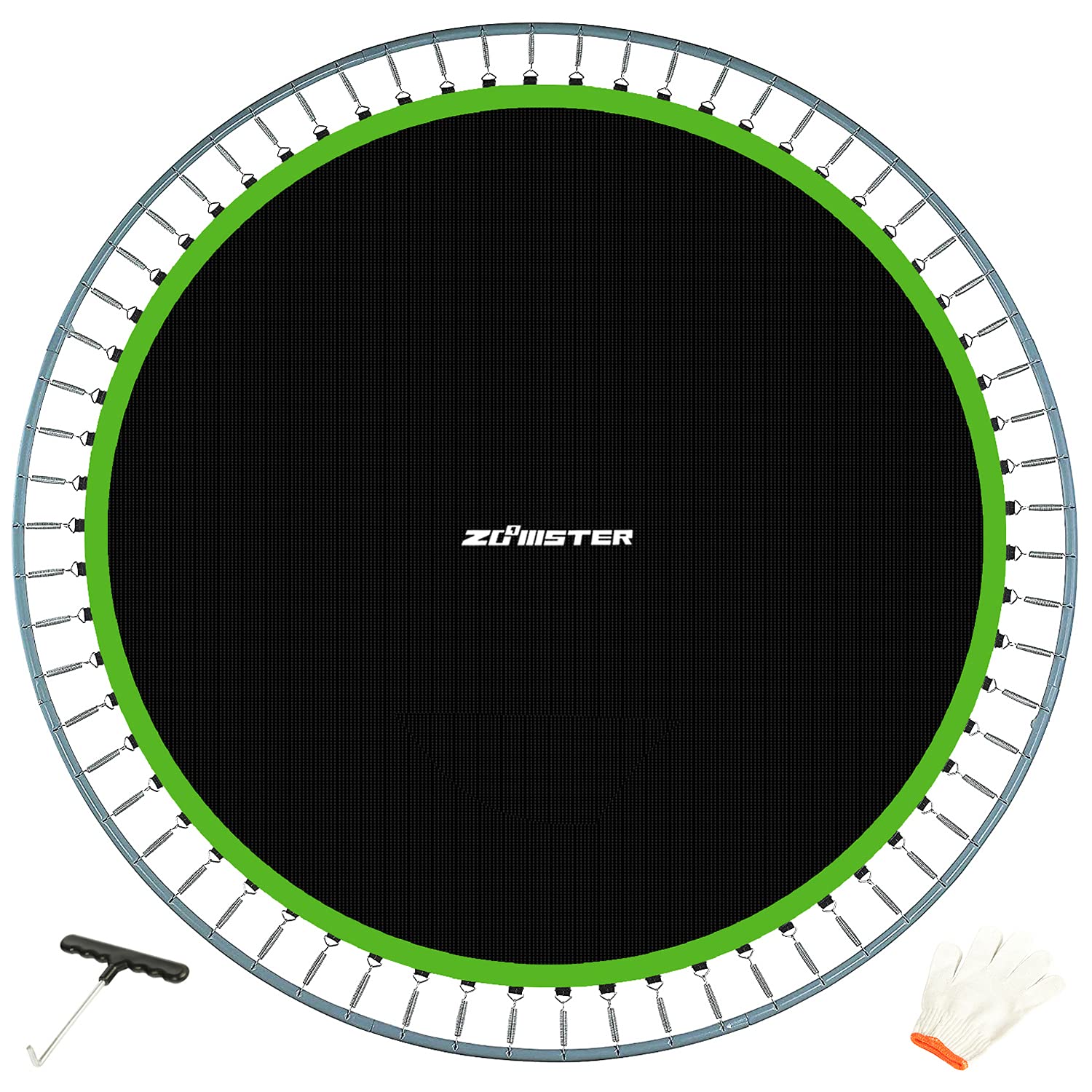 Zoomster Replacement Jumping Mat, Fits 14 ft Round Trampoline Frame with 72 V-Hooks, Using 5.5" Springs 150" Premium Trampoline Mat (Excluding Frame and Spring)