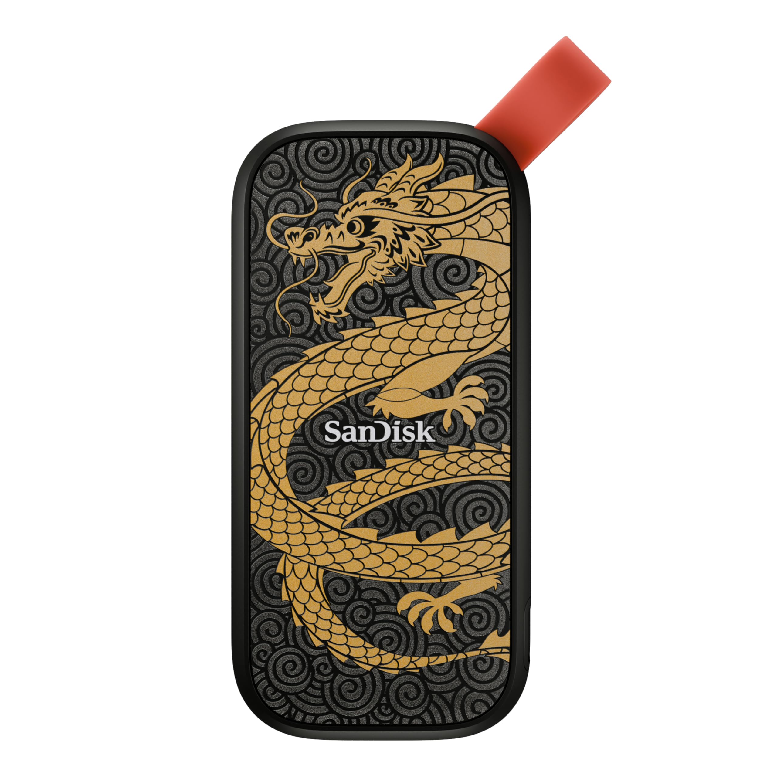 SANDISK 1TB Portable SSD, Dragon Edition - Up to 800MB/s, USB-C, USB 3.2 Gen 2, Updated Firmware - External Solid State Drive - ‎SDSSDE30-1T00-GD25