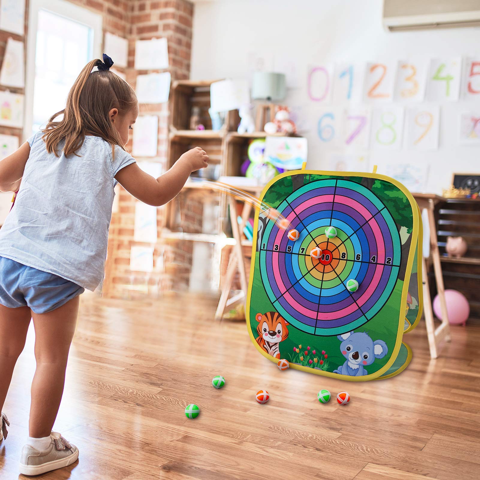 Animal Bean Bag Toss Game Toy Outdoor Toss Game, Family Party Party Supplies for Kids, Gift for Boys Birthday or Christmas for Toddlers Ages 3 4 5 6 Year Old