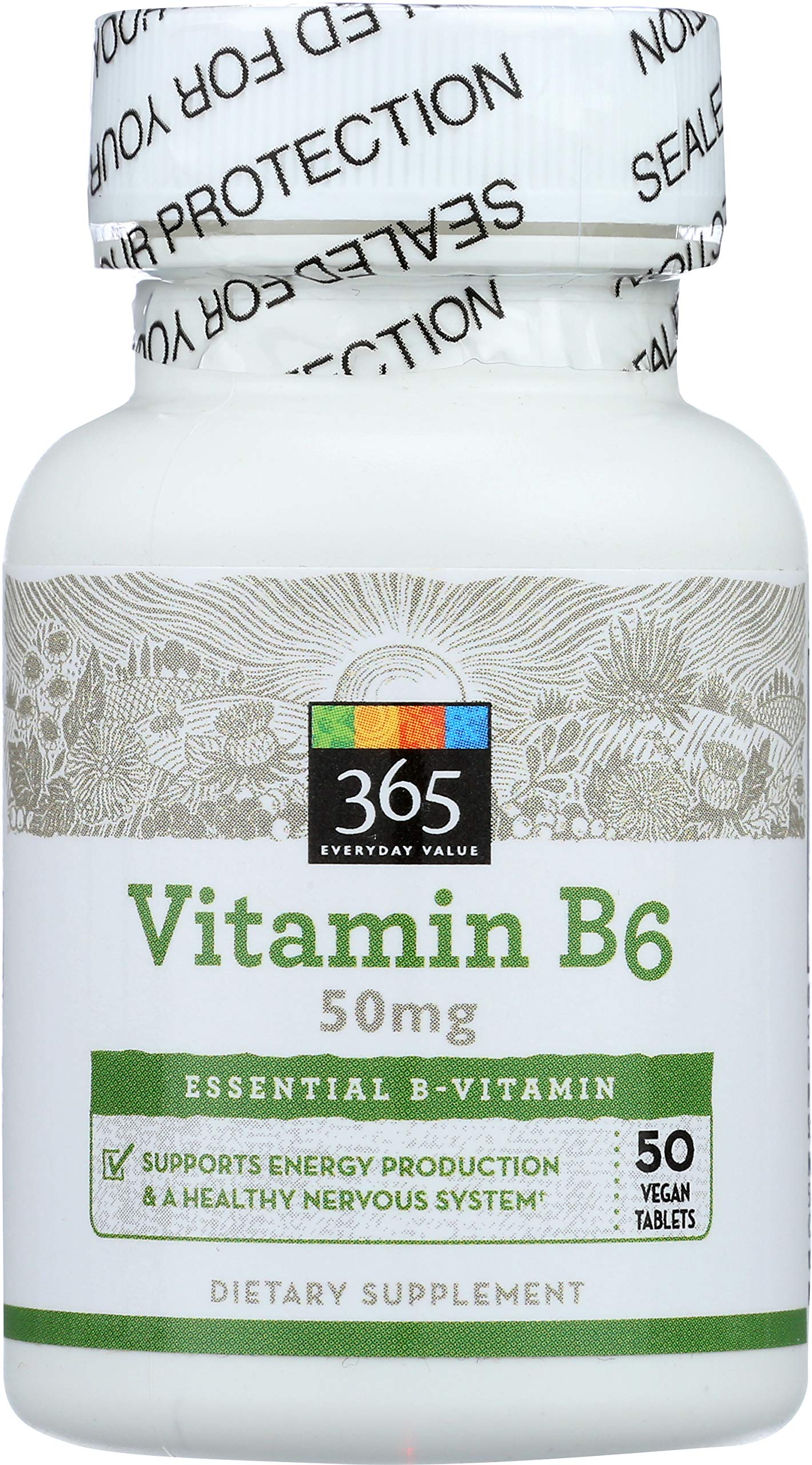 365 Everyday Value, Vitamin B6 50mg, 50 ct